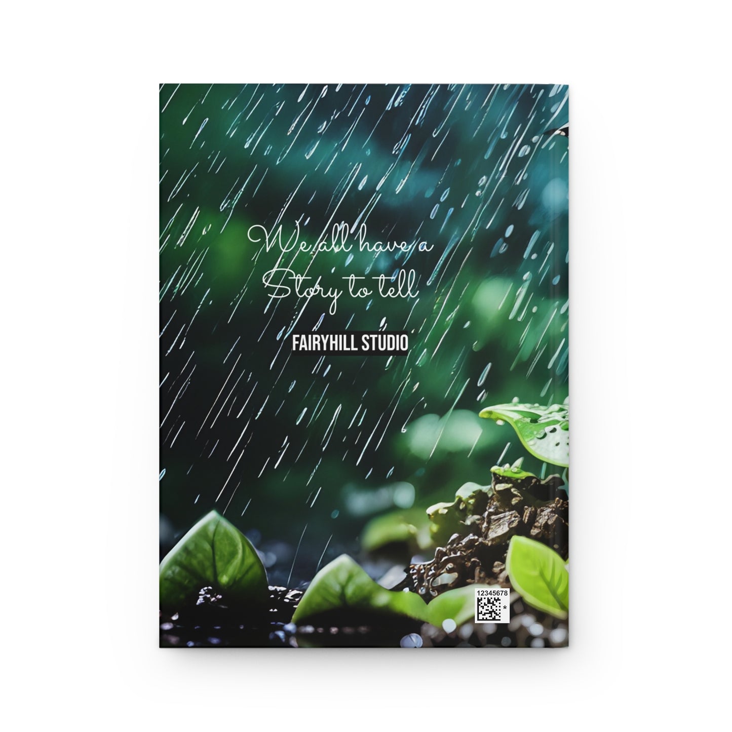 Hardcover Journal Matte - Frog Prince with a red Rose waiting Journal