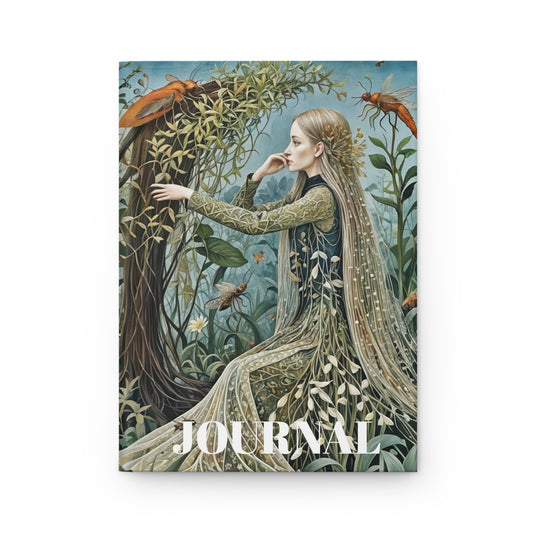 Hardcover Journal Matte  Botanical Garden and Creatures Journal