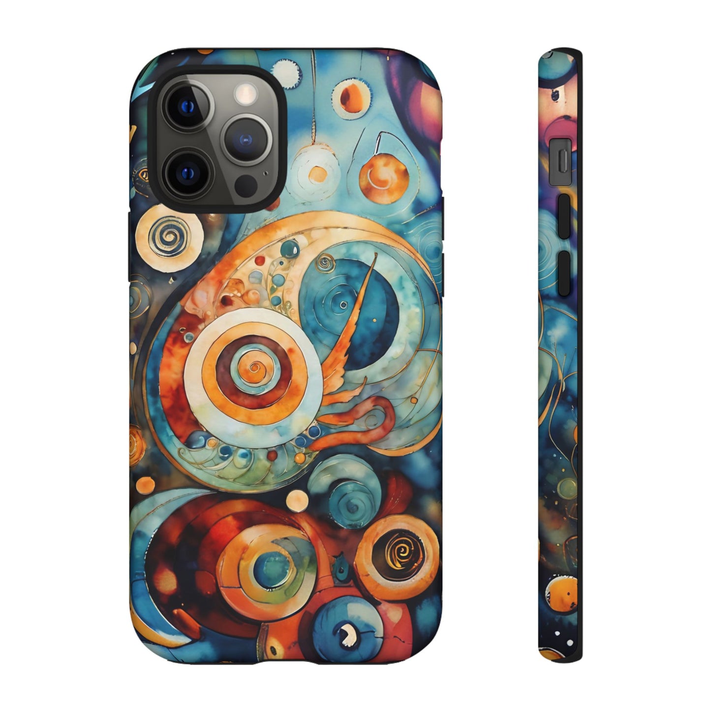 Phone Cases - Beautiful Abstract Circular Art Design