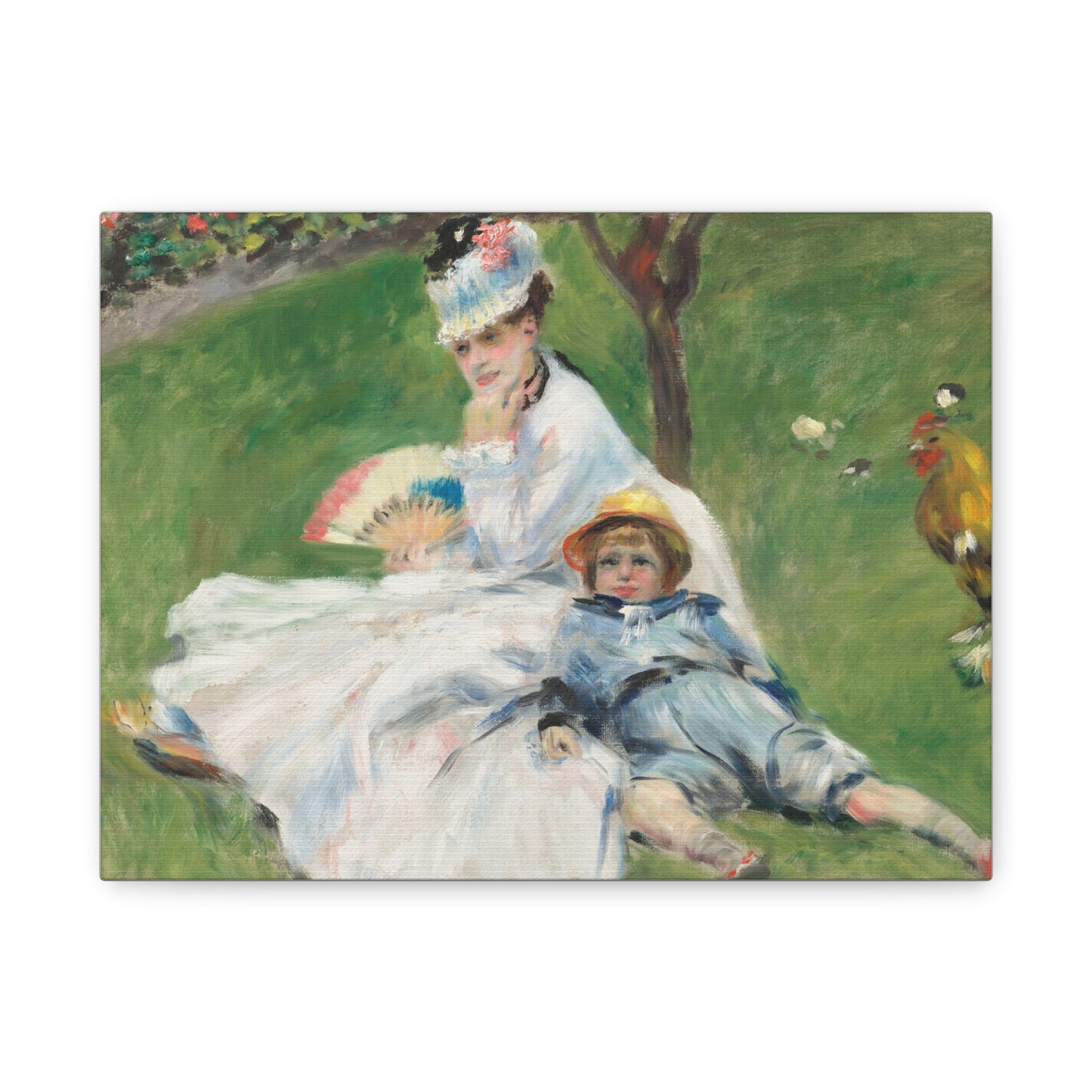 Canvas Print -   Madame Monet and Her Son by Auguste Renoir