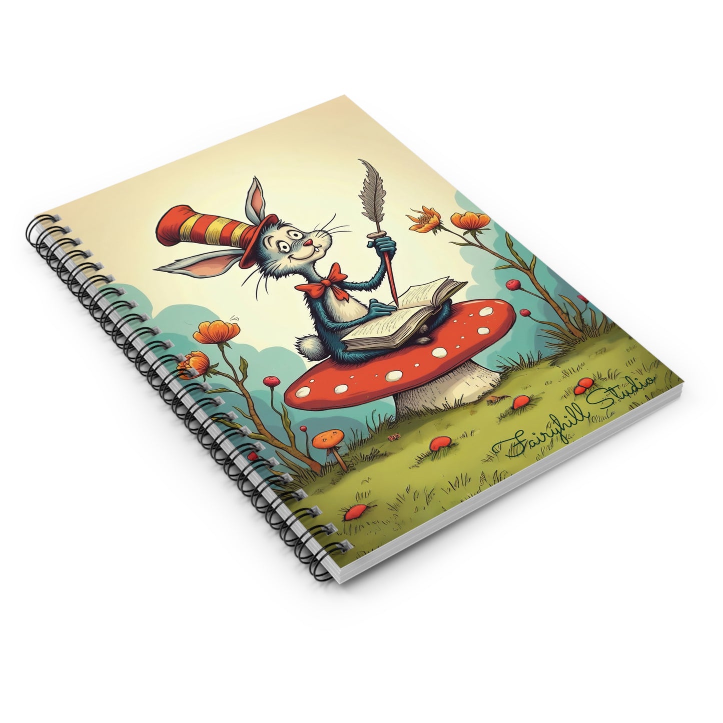 Whimsical Fairy Tale Spiral Notebook - Ruled Line, Cute Rabbit Design, Perfect for Journaling, Gift for Kids, Back to School, Nature [...]