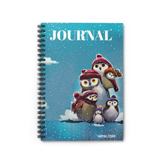 Spiral Notebook - Penguins on ice / Art Design