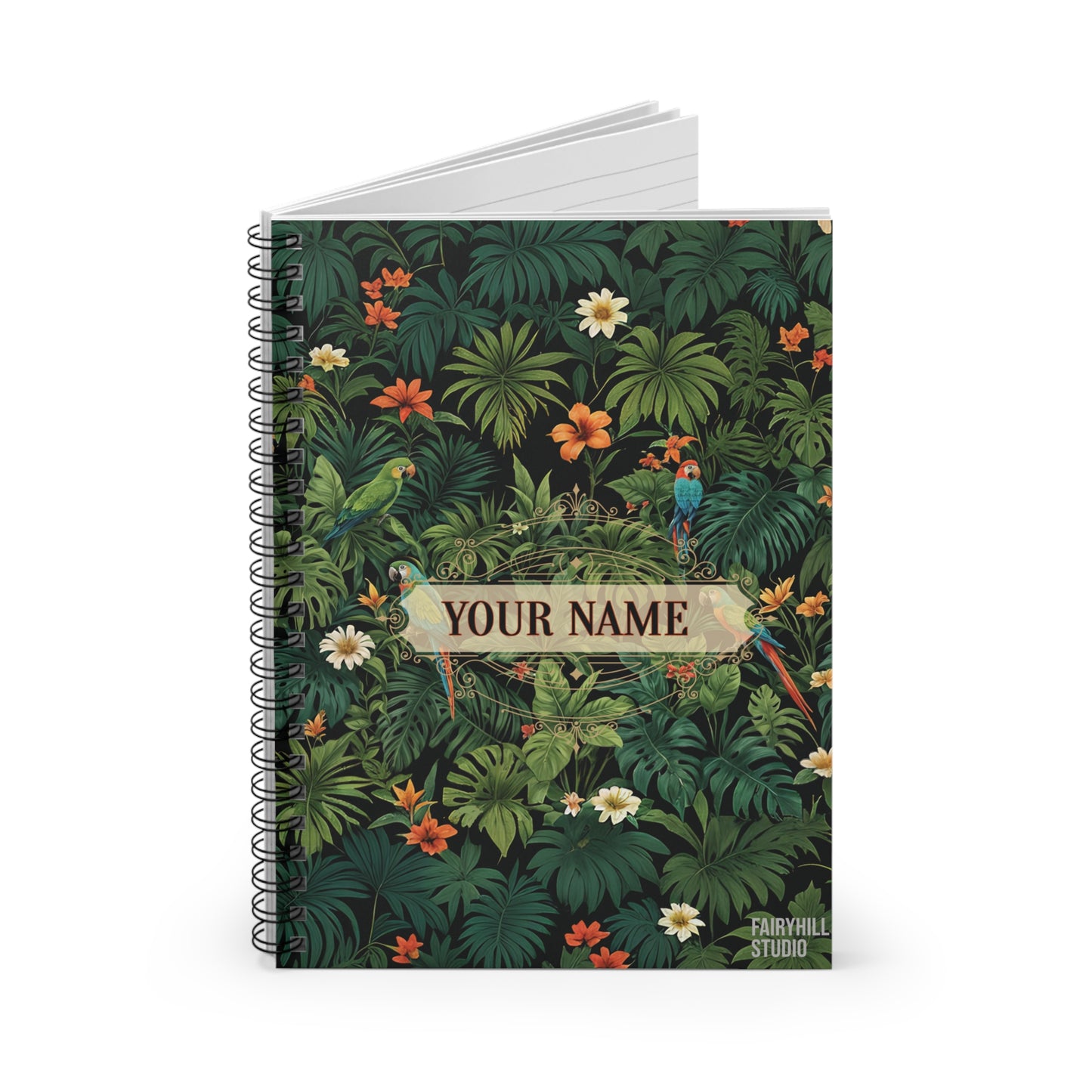 Tropical Jungle Dreamscape Spiral Notebook