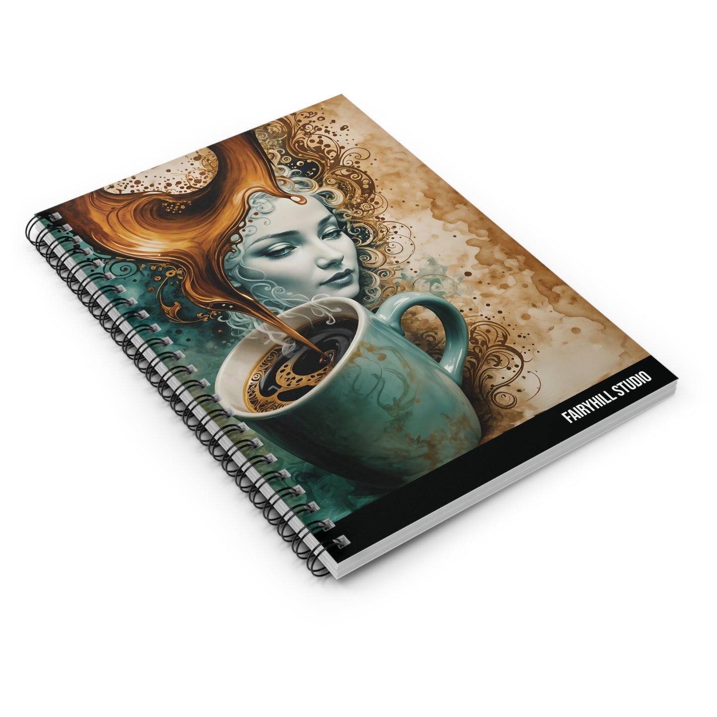 Spiral Coffee Notebook - Ruled Line coffee Journal
