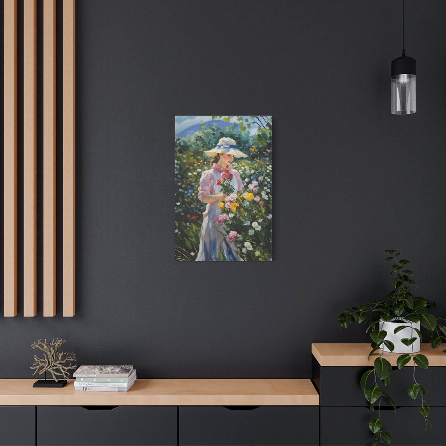 Floral Serenity Canvas Art - Stretched Matte 1.25"