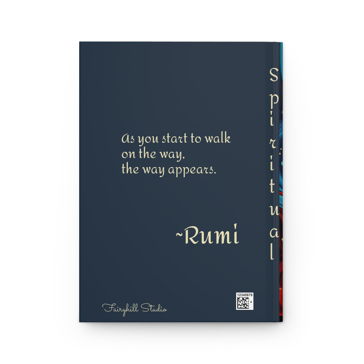 Rumi Spiritual Quote Hardcover Journal
