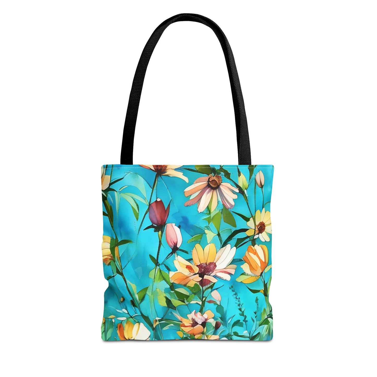 Blue Wild Flowers Tote Bag