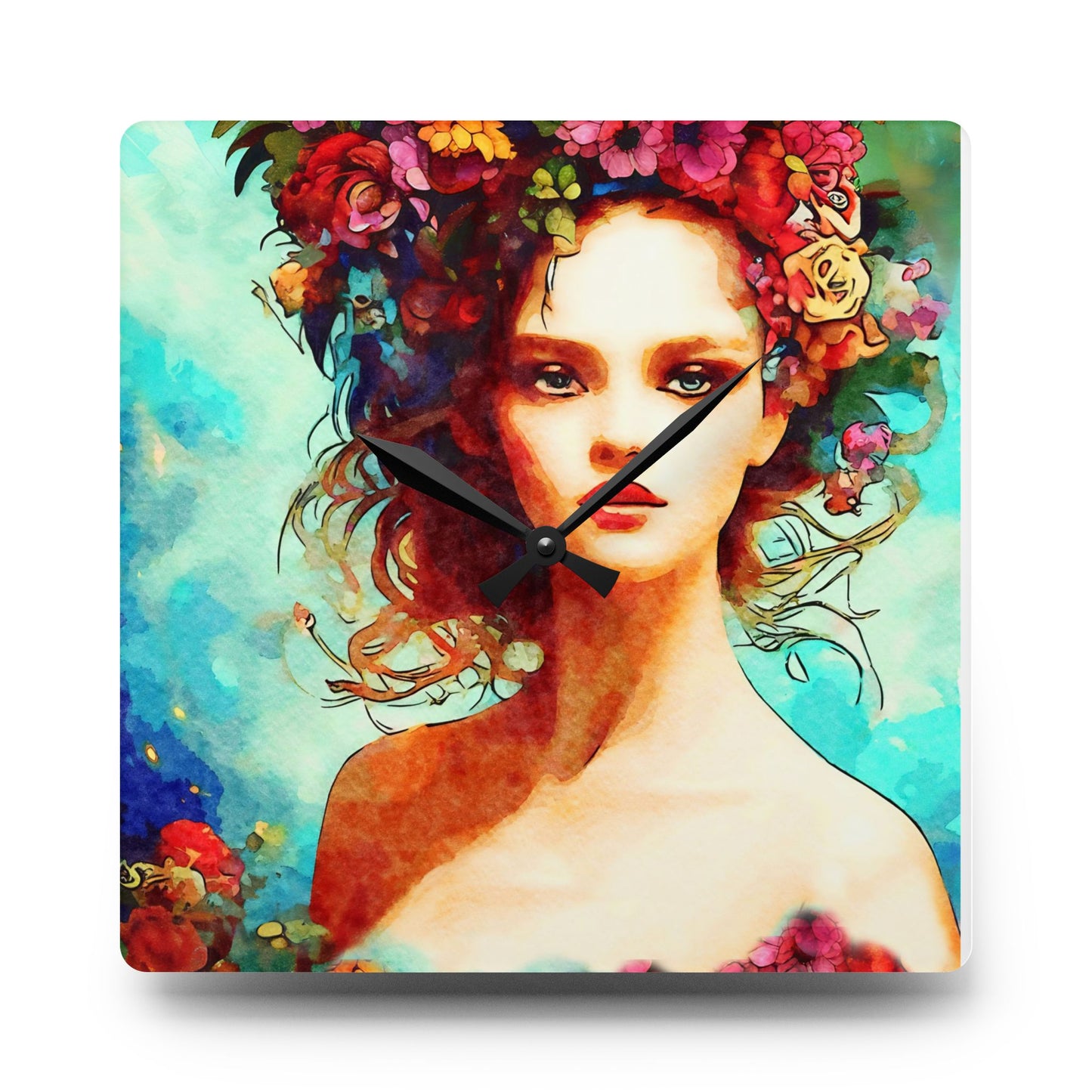 Summer Vibes Acrylic Wall Clock