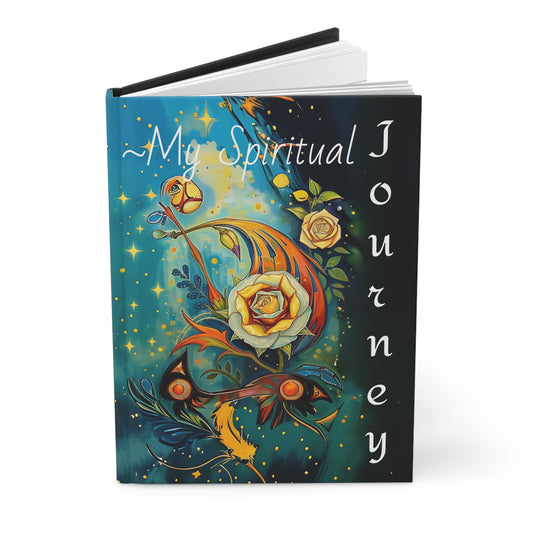 Hardcover Journal Matte – Rumi Spiritual Quote 'Don't feel lonely The entire world is inside you' Art Journal