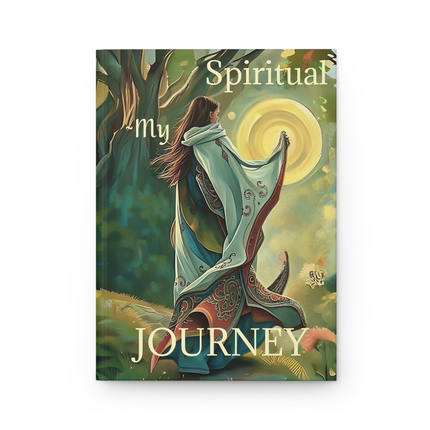 Hardcover Journal Matte - Rumi Spiritual Quote Your heart knows the way Run in that direction Journal Art