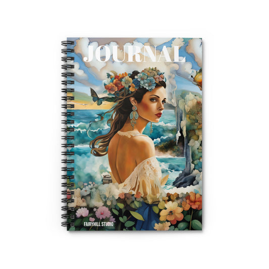 Spiral Notebook - Beauty in Tropical Paradise Ruled Line