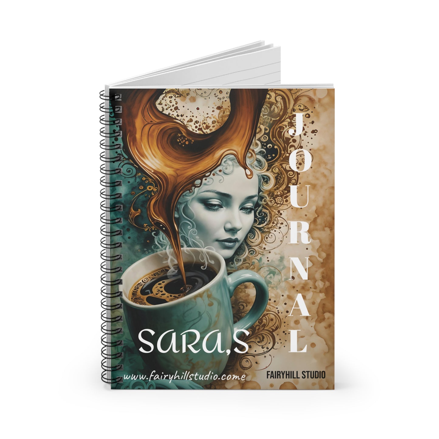 Spiral Coffee Notebook - Ruled Line coffee Journal