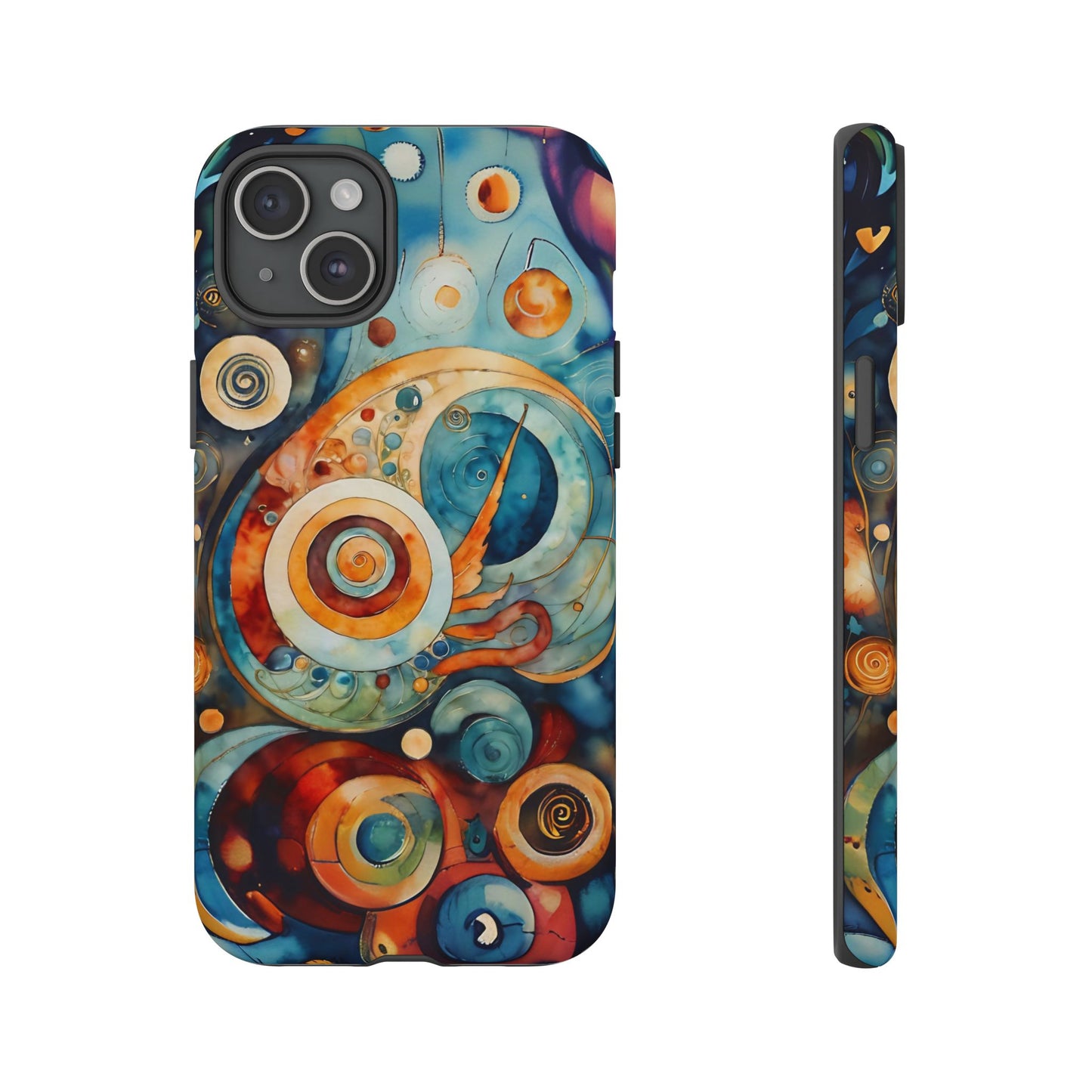 Phone Cases - Beautiful Abstract Circular Art Design