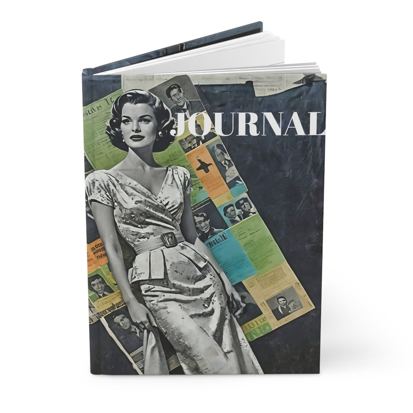 Hardcover Journal Matte - Vintage Hollywood Movie Star Art