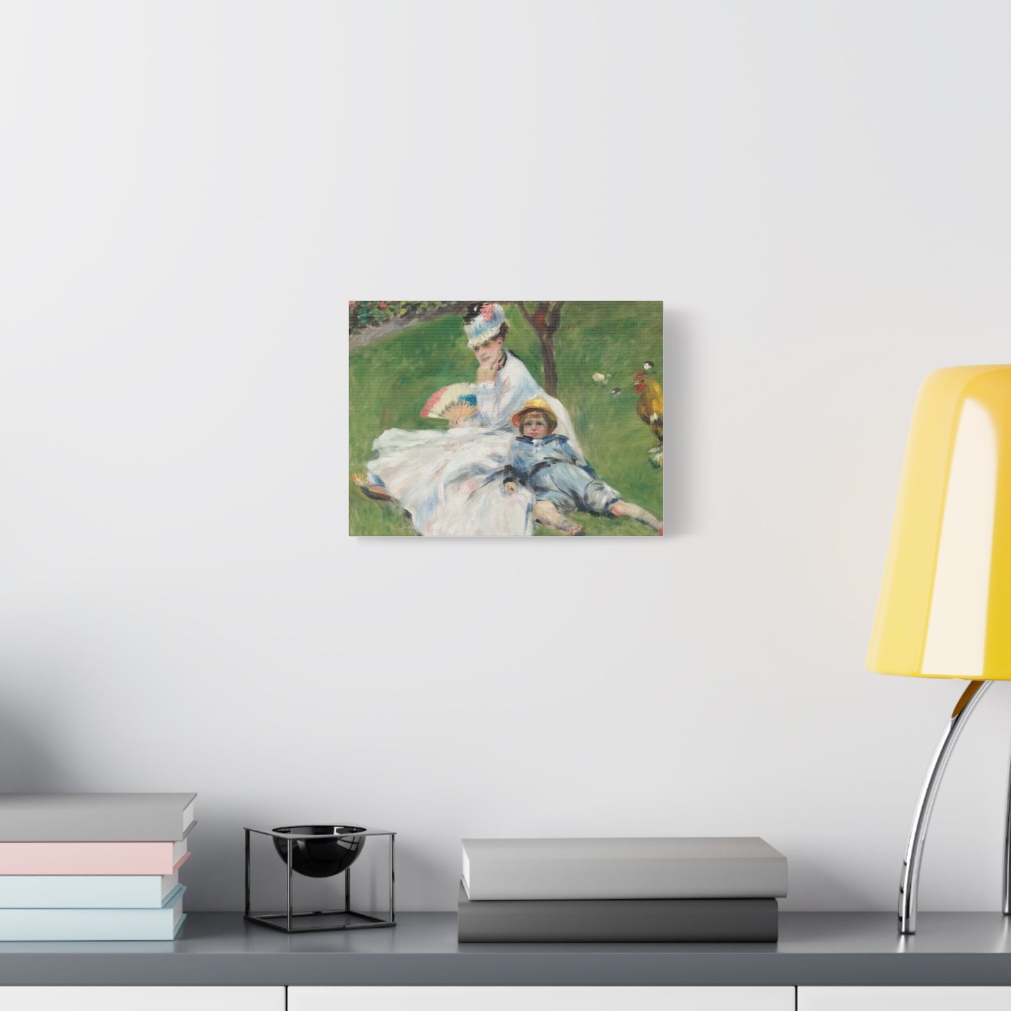 Canvas Print -   Madame Monet and Her Son by Auguste Renoir