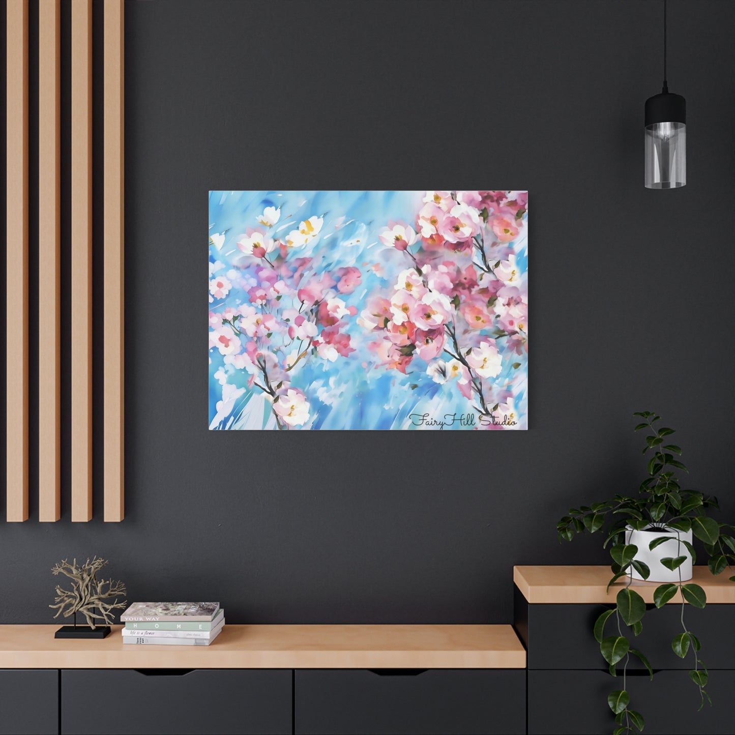 Canvas Wall Art - Floral Cherry Blossom