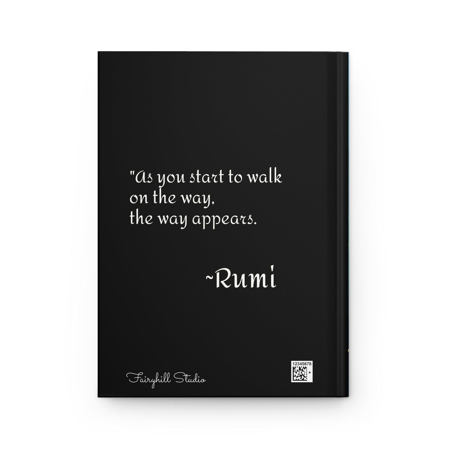 Hardcover Journal Rumi Spiritual Quote Matte
