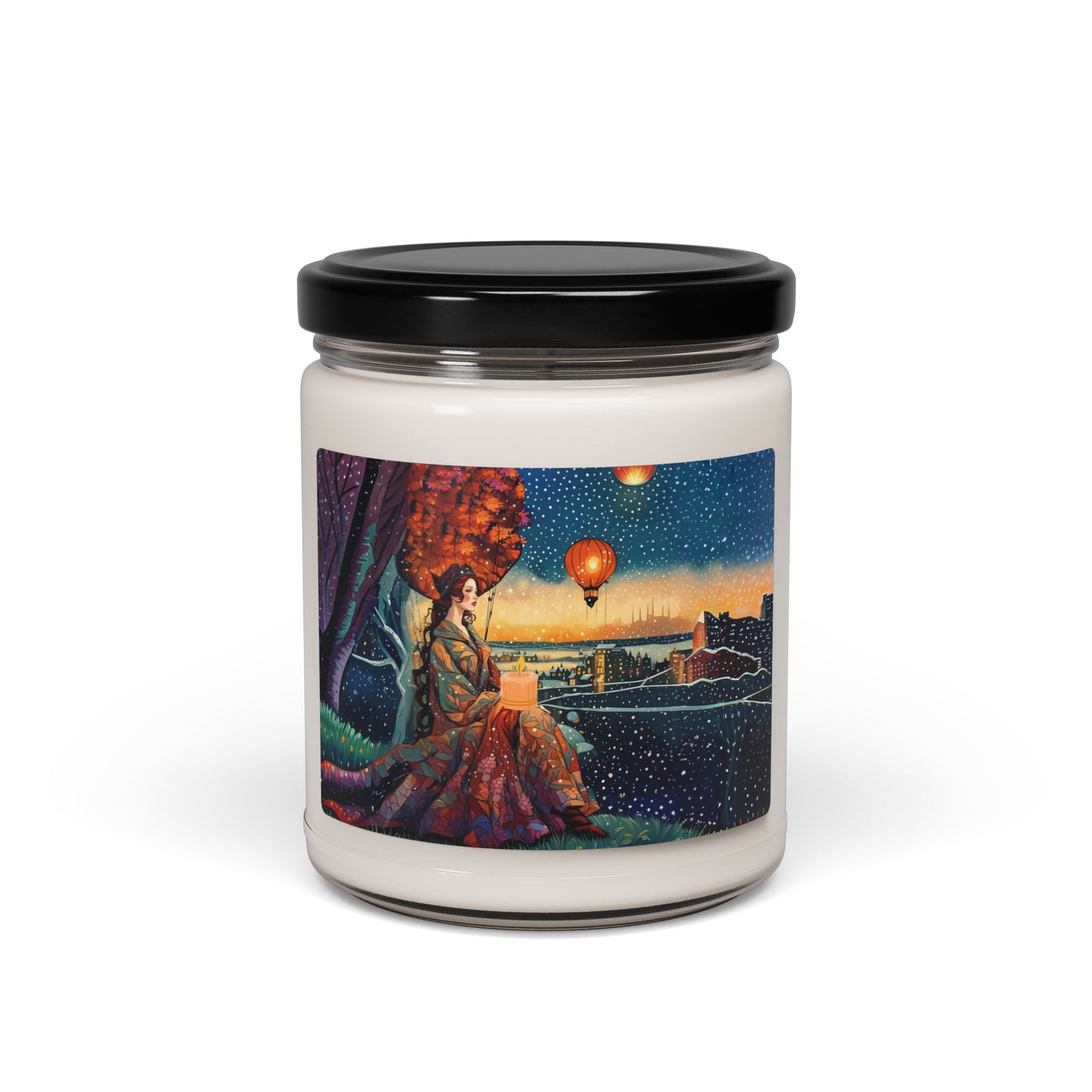 Floral Aromatic Soy Candle - 9oz | Hand-poured Scented Candle for Relaxation & Home Decor