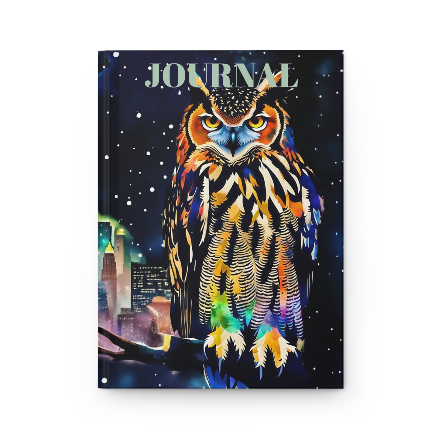 Hardcover Journal -   Flaco the Owl Newyork / Art