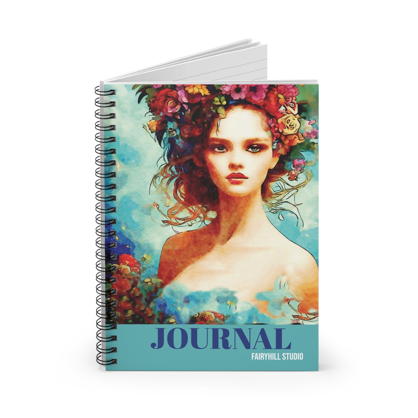 Summer Vibes  Journal Spiral Gift notebook  - Ruled Line