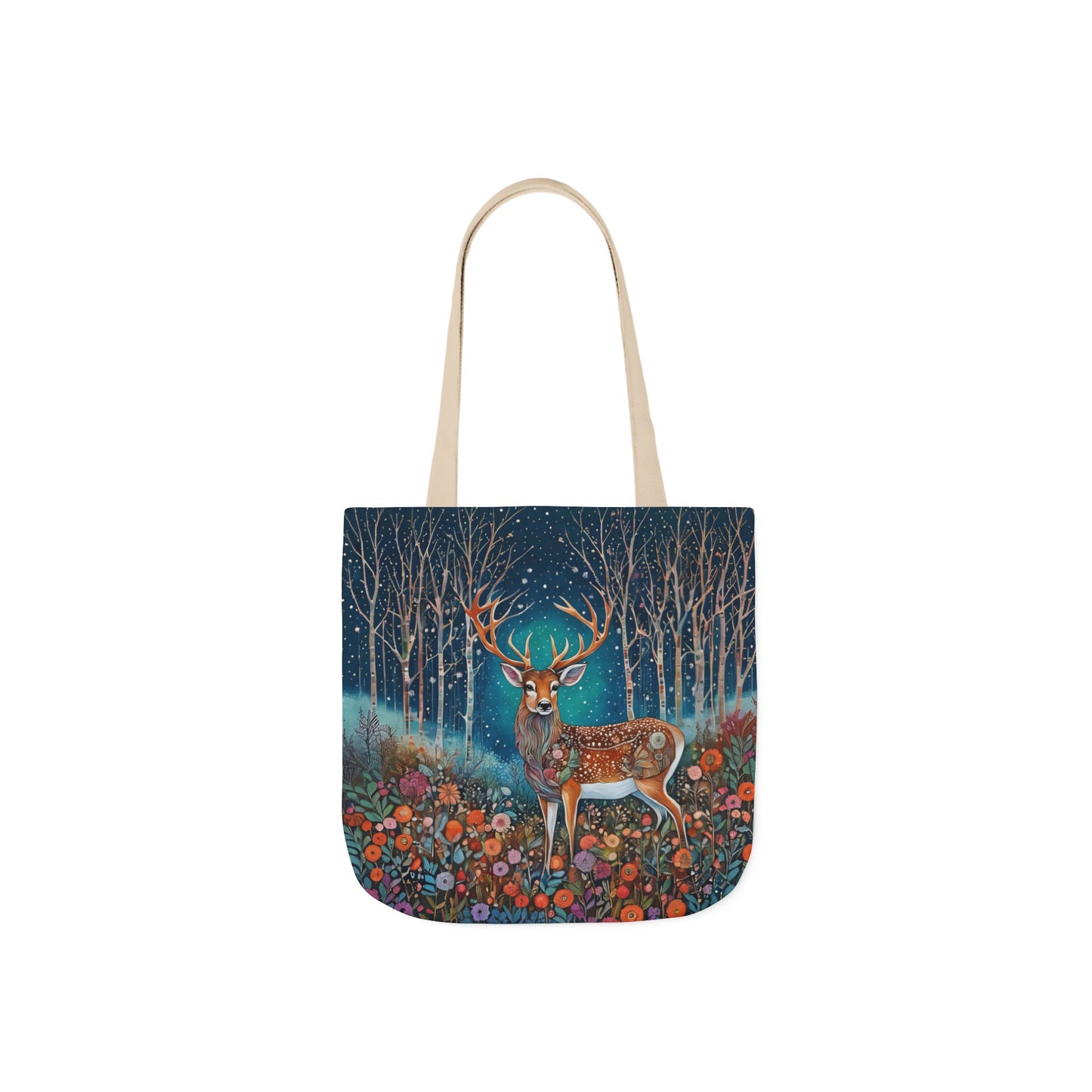 Colorful nature Deer-Inspired Canvas Tote Bag - Perfect for Beach Days, Eco-Friendly Shopping, and Summer Fun!