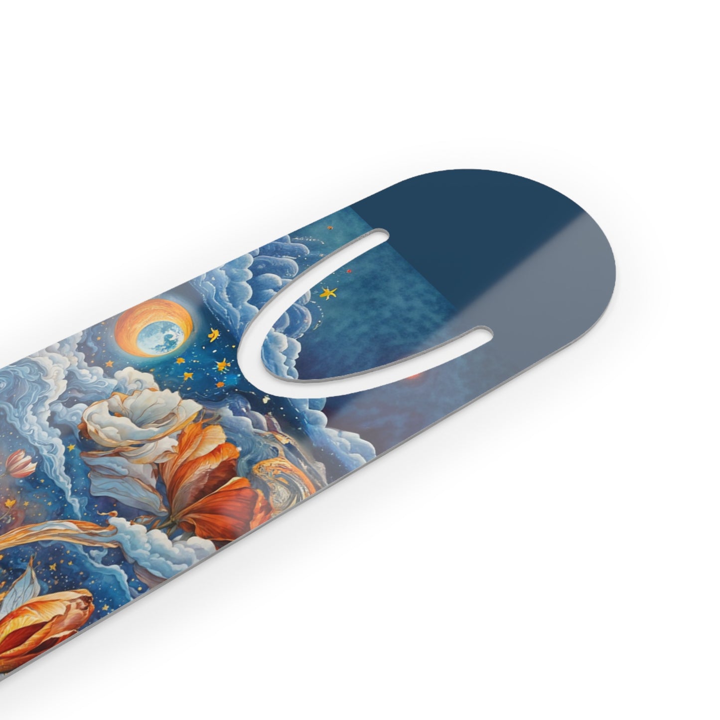 Celestial Tulips Illustration Bookmark, Cute Metal Bookmark, Gift forArt  Lovers, Reading Accessory, Book Lover Gift, Unique Gift Idea