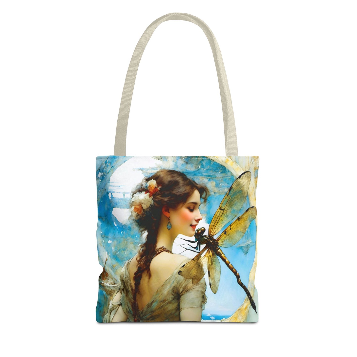 FairyHill Studio  Dragonfly whimsical Tote Bag (AOP)