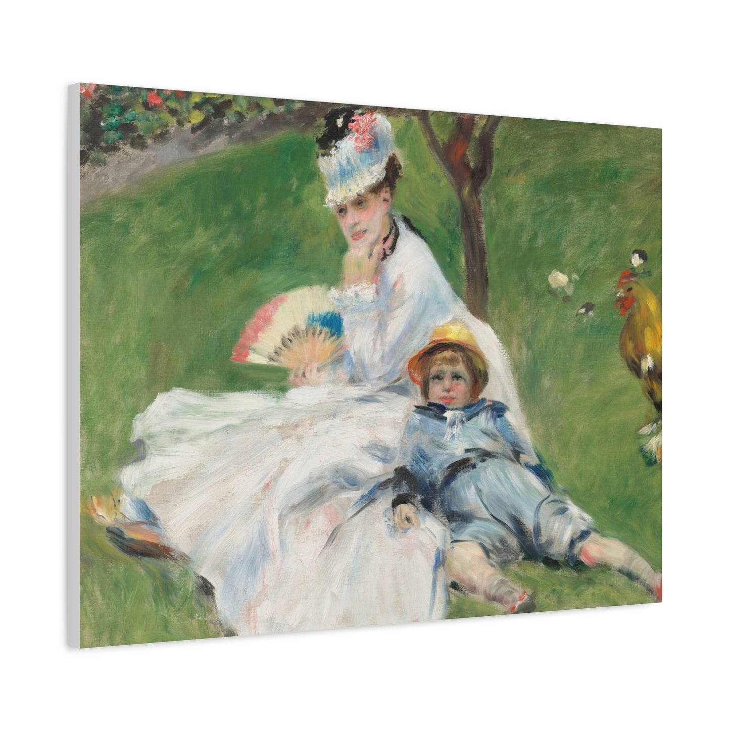 Canvas Print -   Madame Monet and Her Son by Auguste Renoir