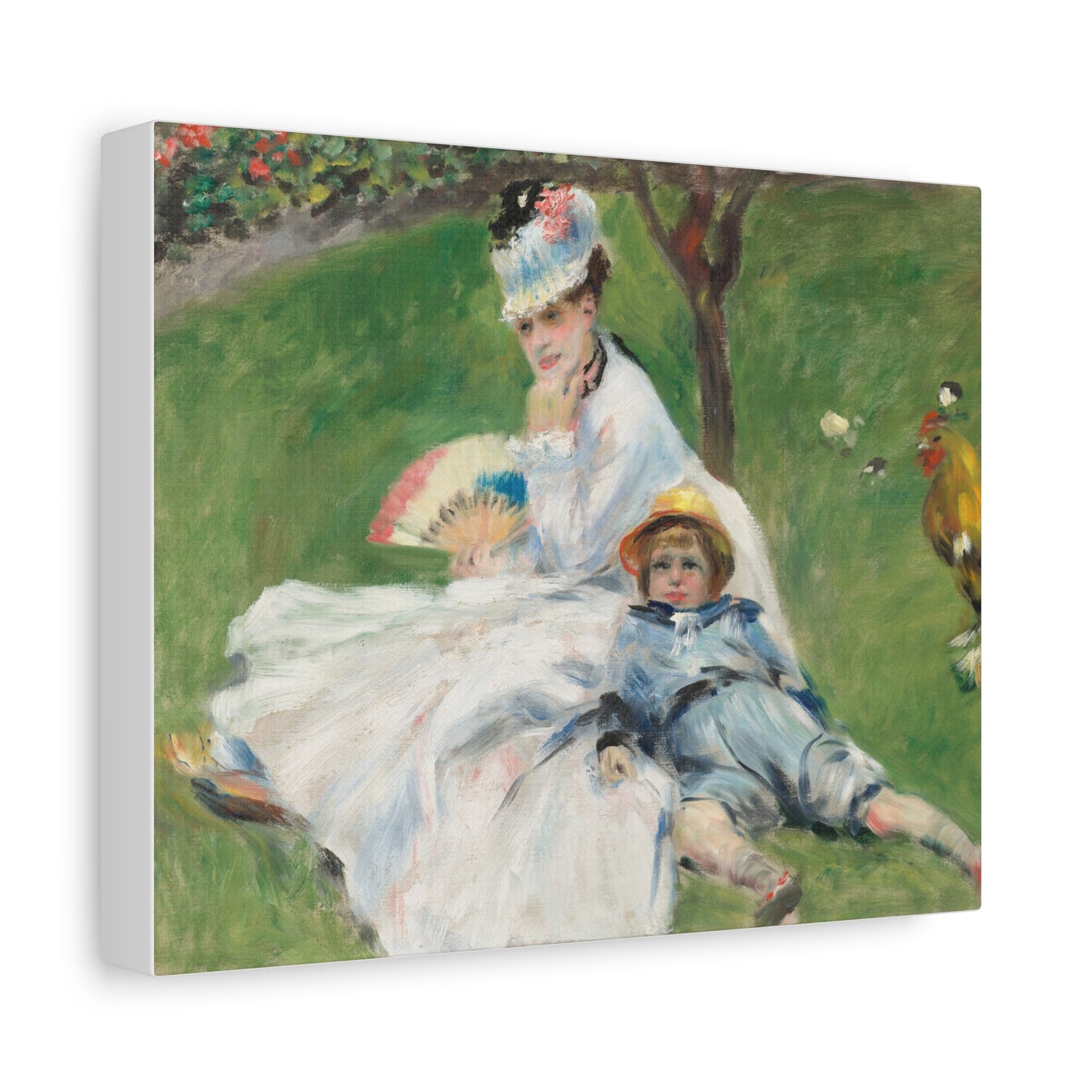 Canvas Print -   Madame Monet and Her Son by Auguste Renoir