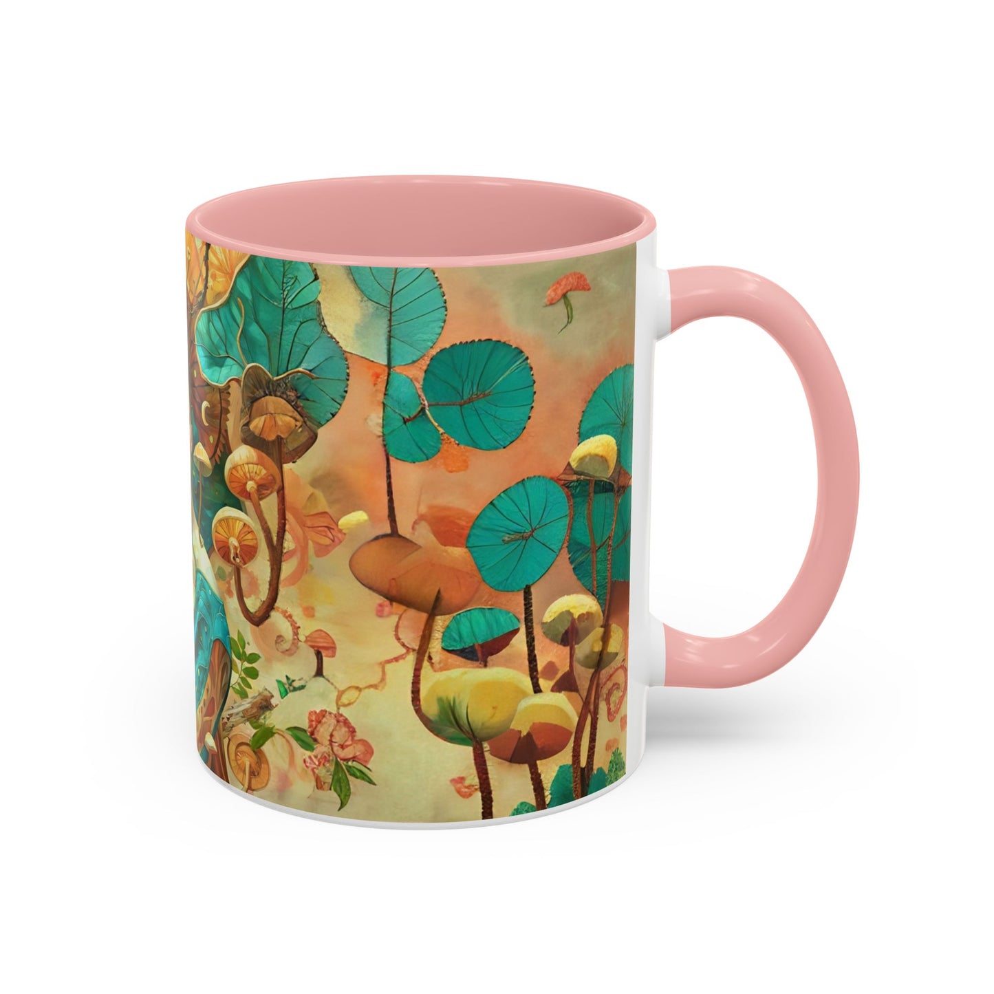 Mushroom Fairy Art-Themed Coffee Mug - 11 & 15oz Accent Mug for Musroom  Fsiry Lovers