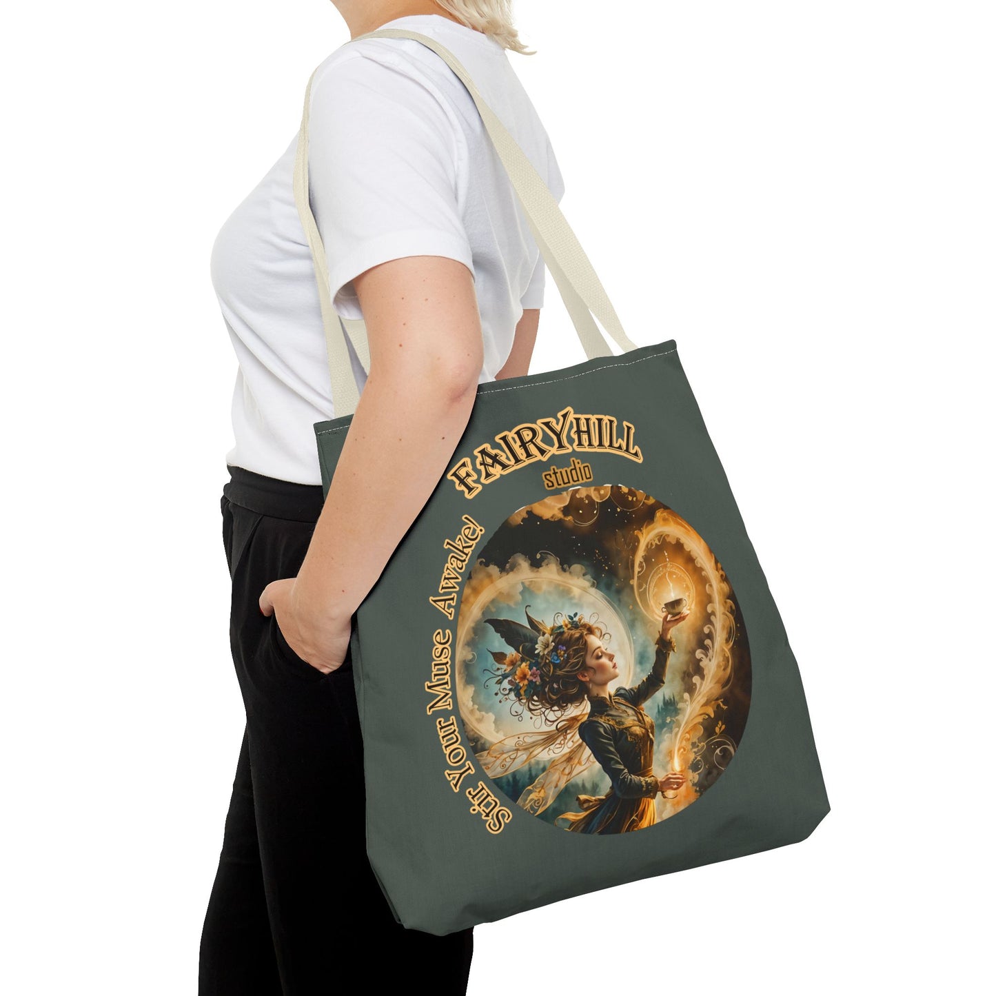 Fairy Tote Bag Embrace your Muse Art Coffee Lover Gift