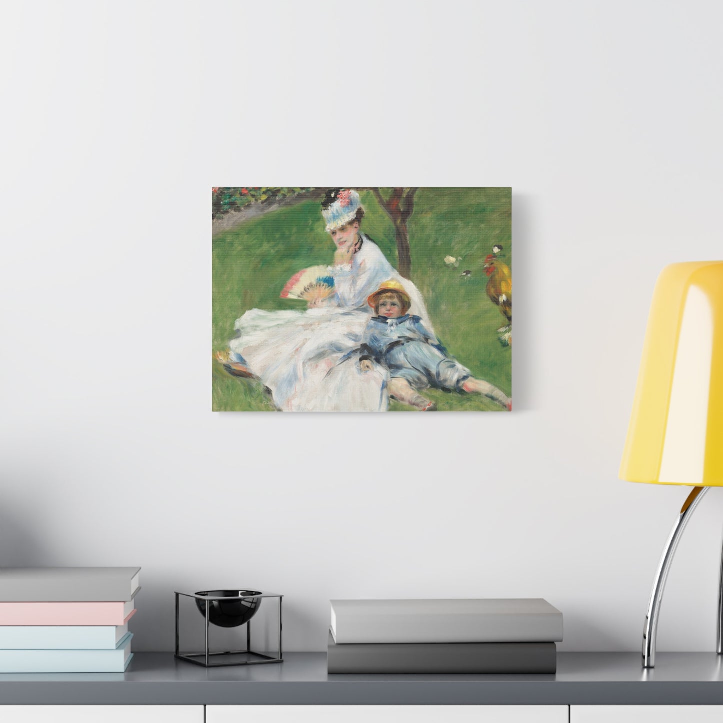 Canvas Print -   Madame Monet and Her Son by Auguste Renoir