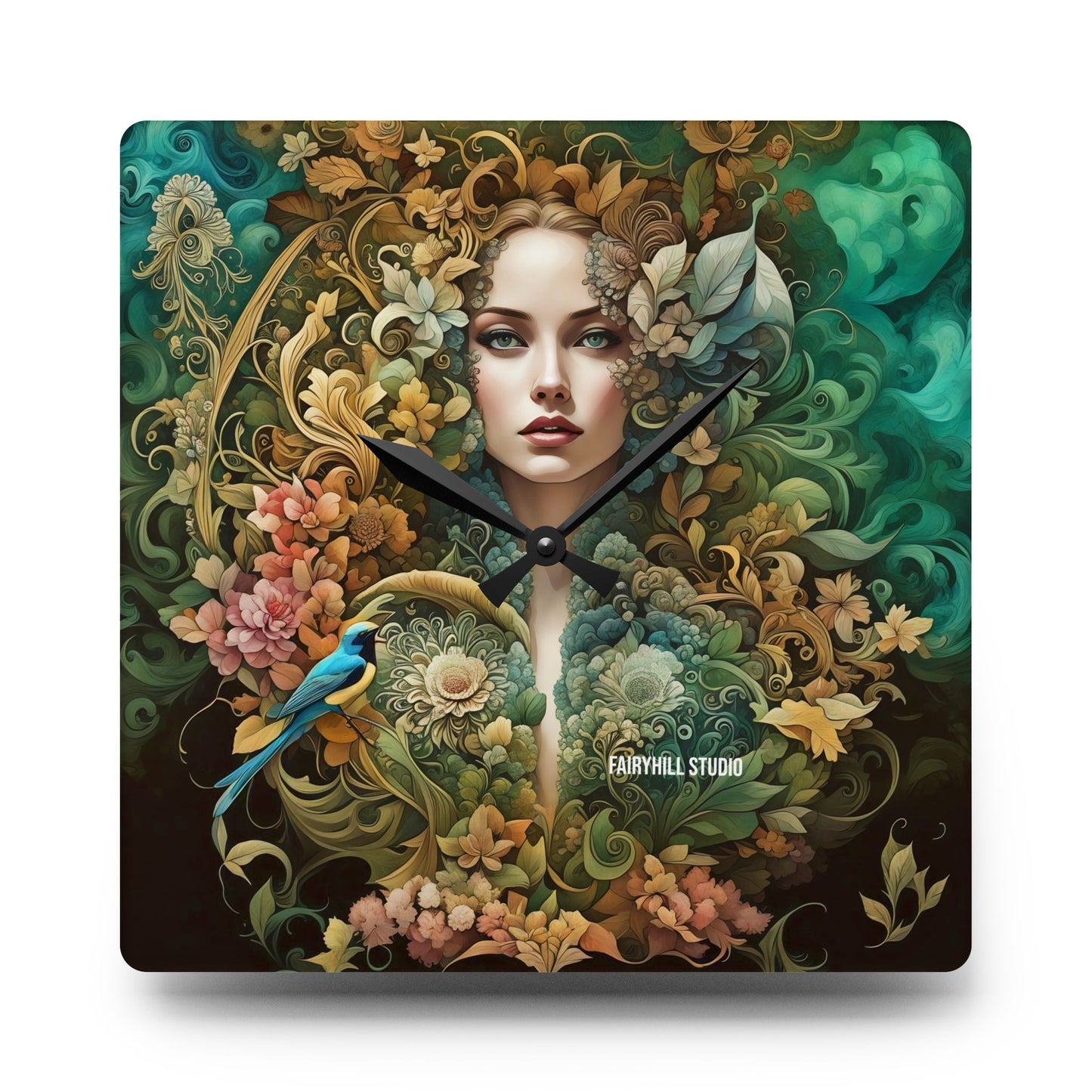 Acrylic Wall Clock Natural Beauty/Art