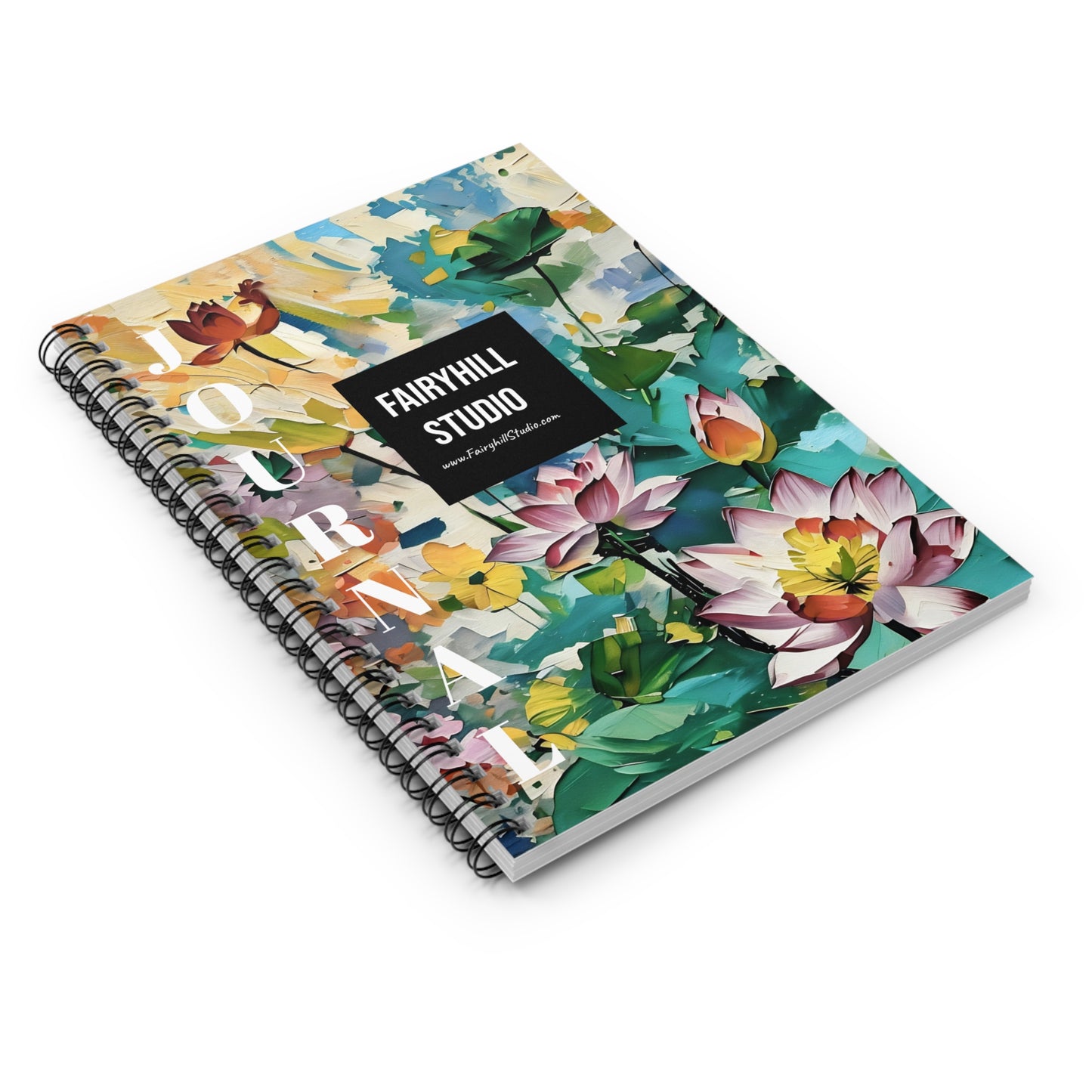Fairy Hill Studio Journal Spiral Notebook - Ruled Line