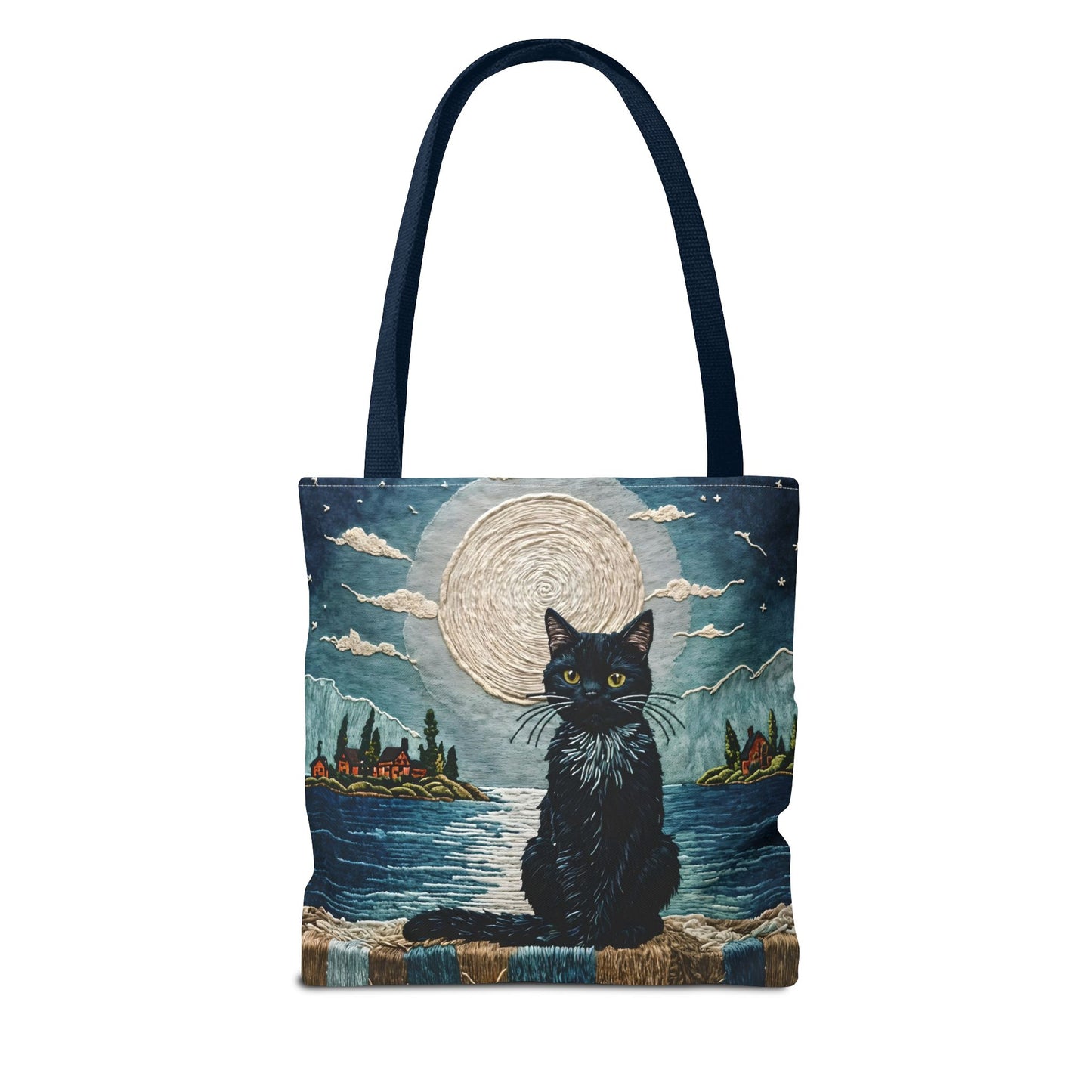 Black Cat Moonlight Tote Bag