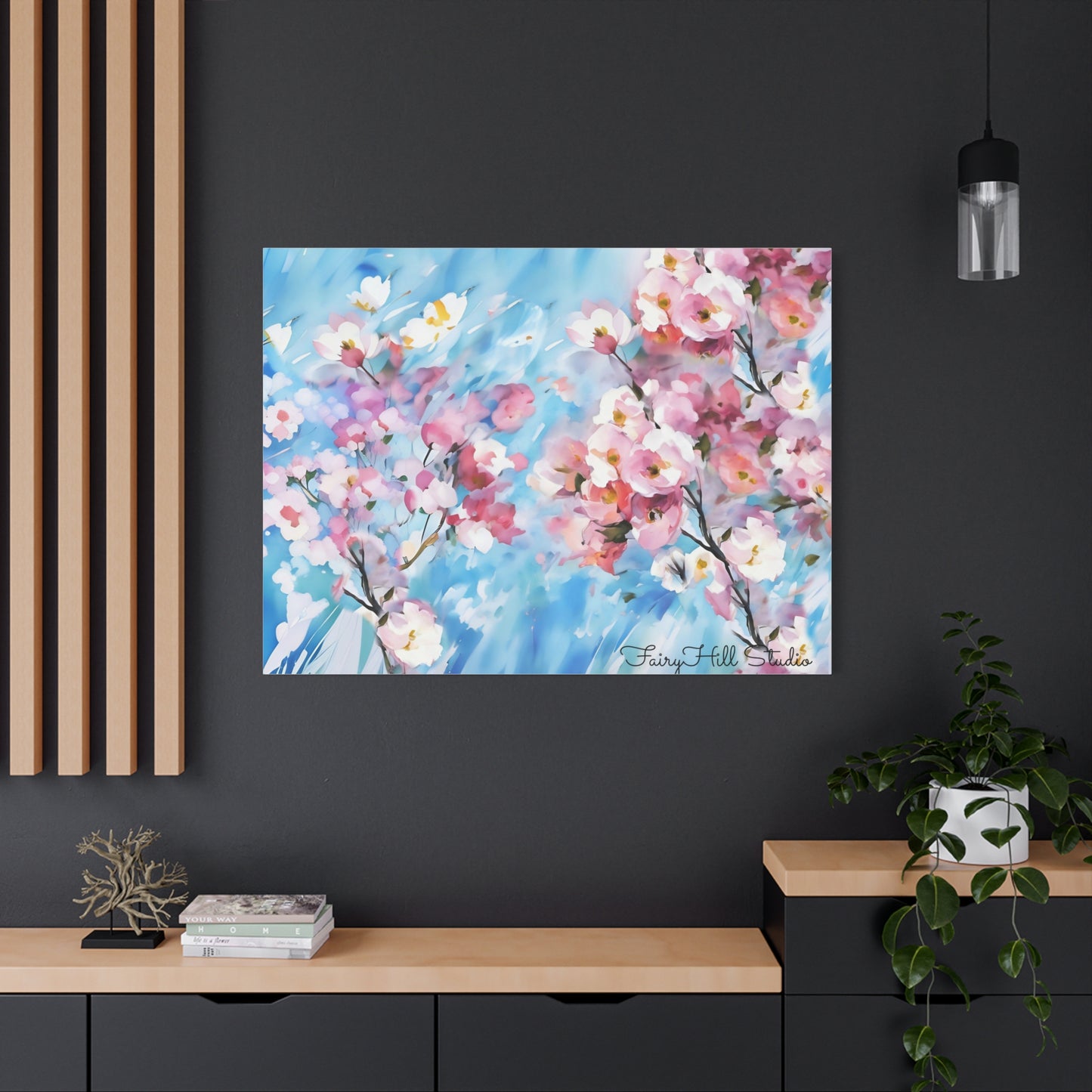 Canvas Wall Art - Floral Cherry Blossom