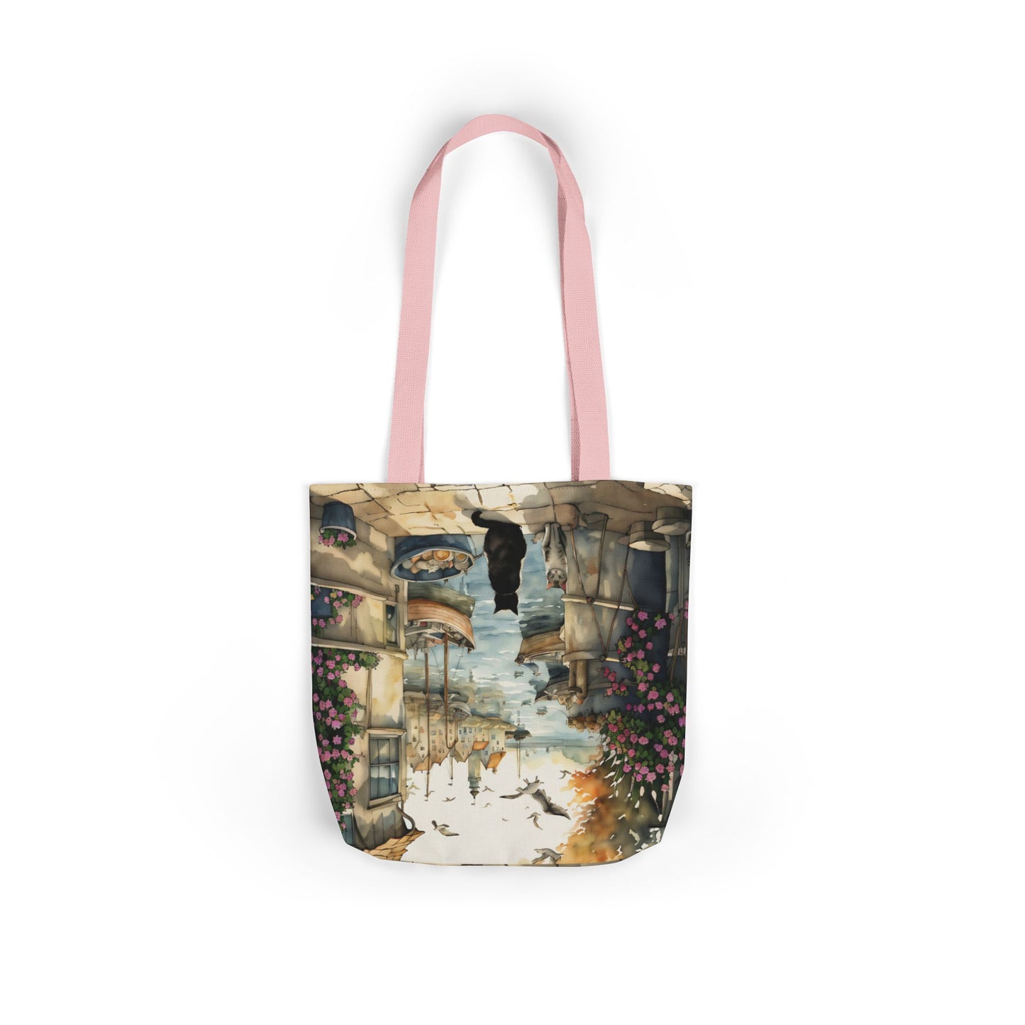 Harbour Cats by  FairyHill Studio - Canvas Tote Bag - Perfect for Beach Days, Eco-Friendly Shopping, and Summer Fun!