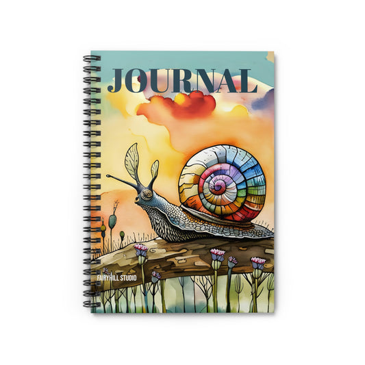 Spiral Notebook - Snail Art Design