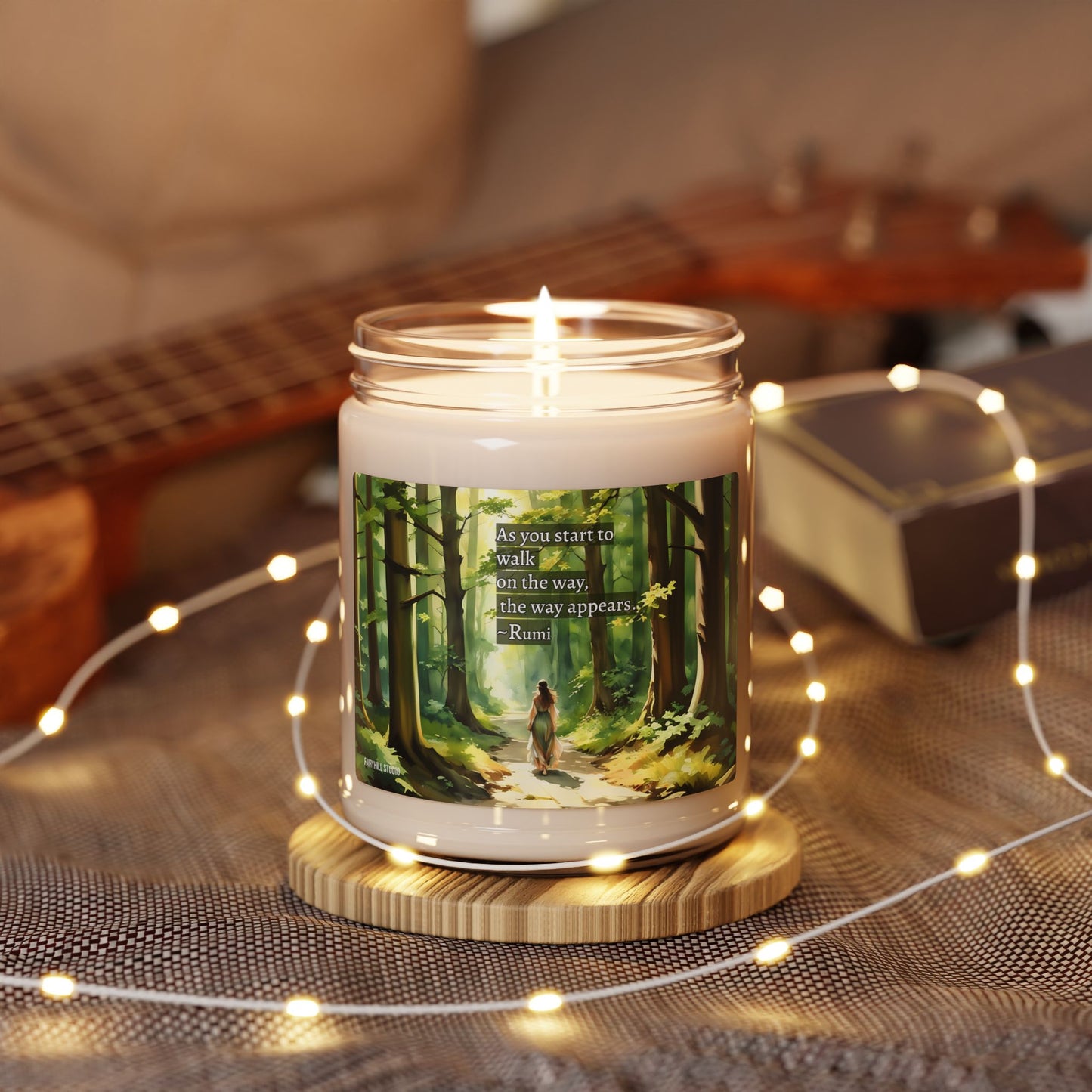 Soy Candle - Floral Aromatic 9oz Hand-poured Scented Candle for Relaxation & Home Decor