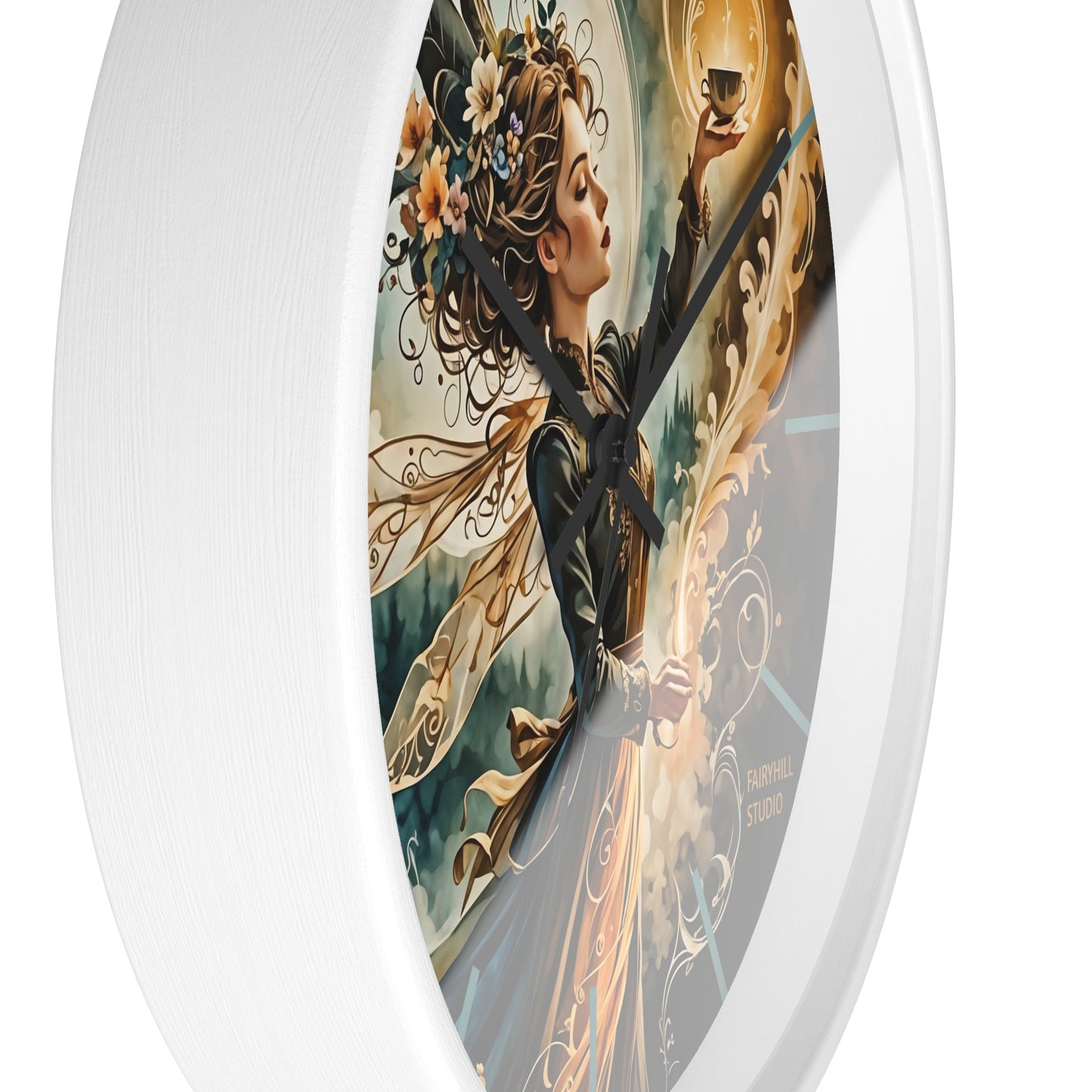 Fairy Coffee Wall Clock