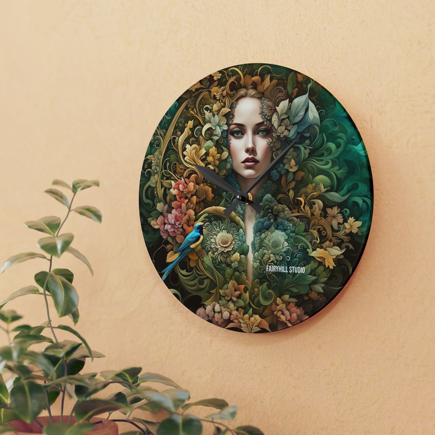 Acrylic Wall Clock Natural Beauty/Art