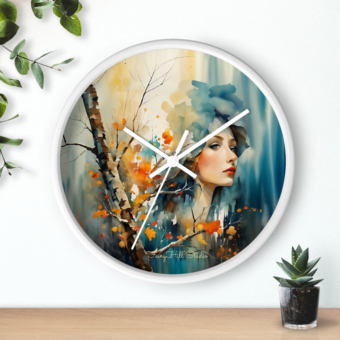 Artistic Woman Wall Clock | Home Decor | Unique Gift | Modern Clock | Wall Art | Feminine Design | Statement Piece