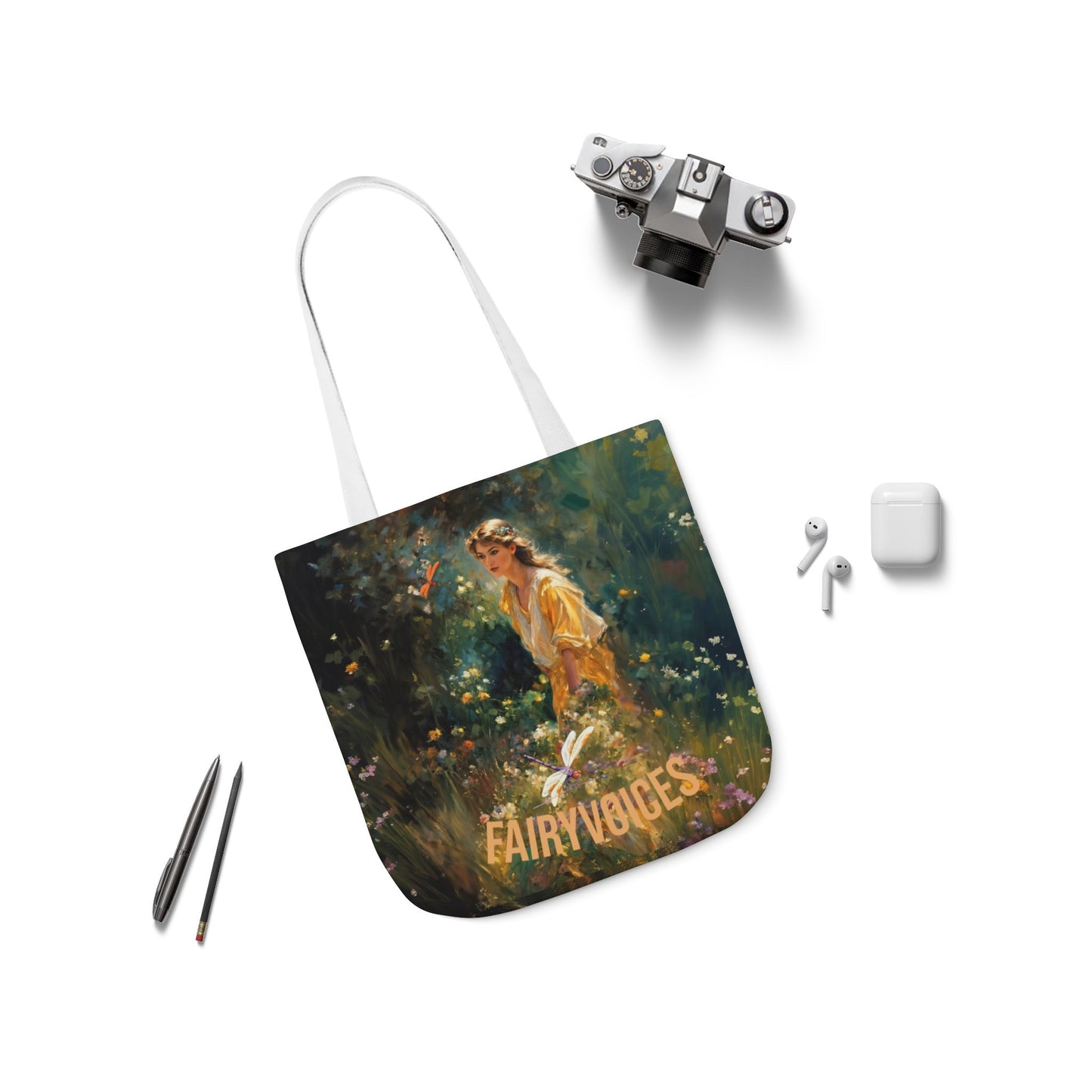 FAIRY VOICES - Canvas Tote Bag - Perfect for Beach Days, Eco-Friendly Shopping, and Summer Fun!