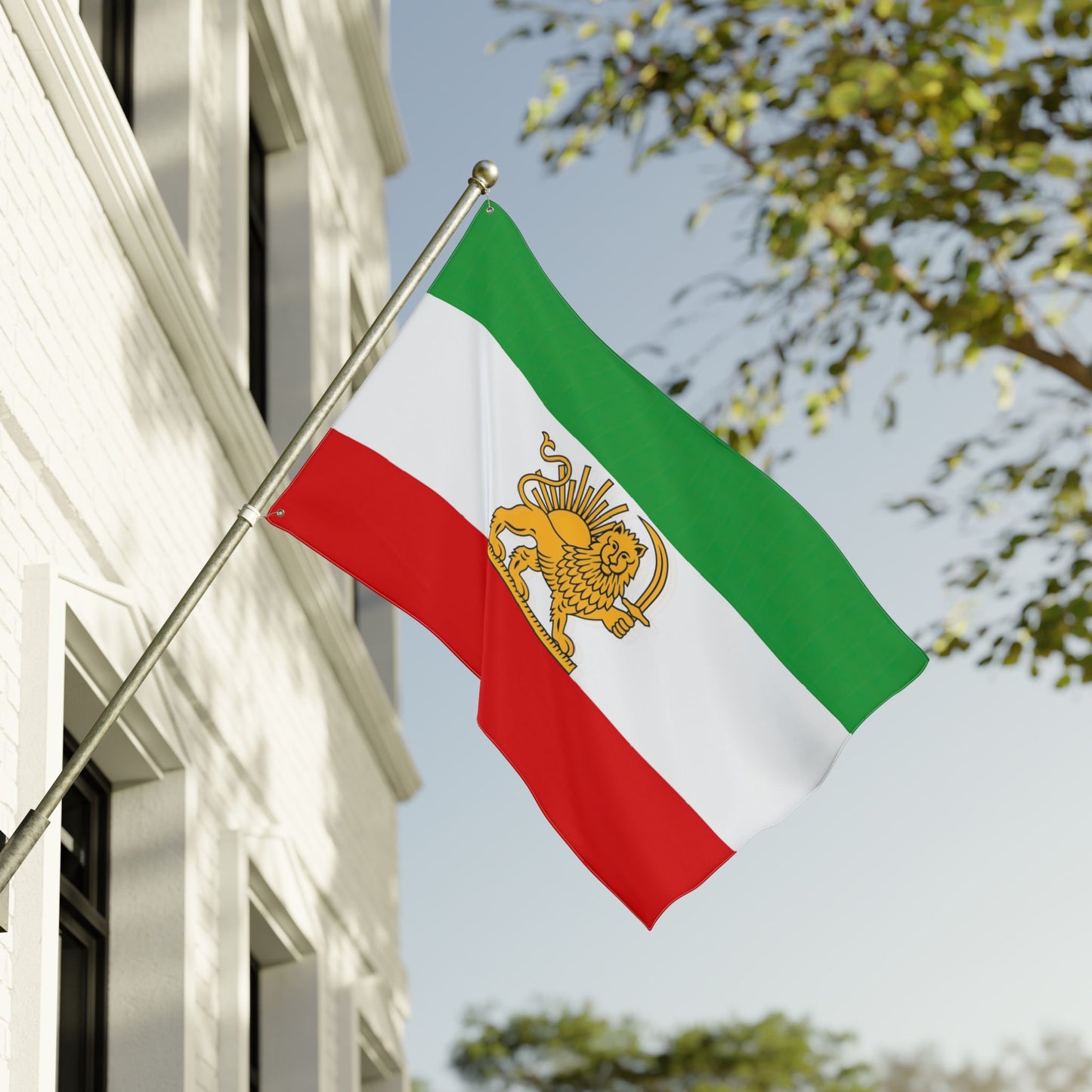 True Iran Heritage Flag – Old Persian Lion & Sun Revival (3x5 ft Double-Sided)