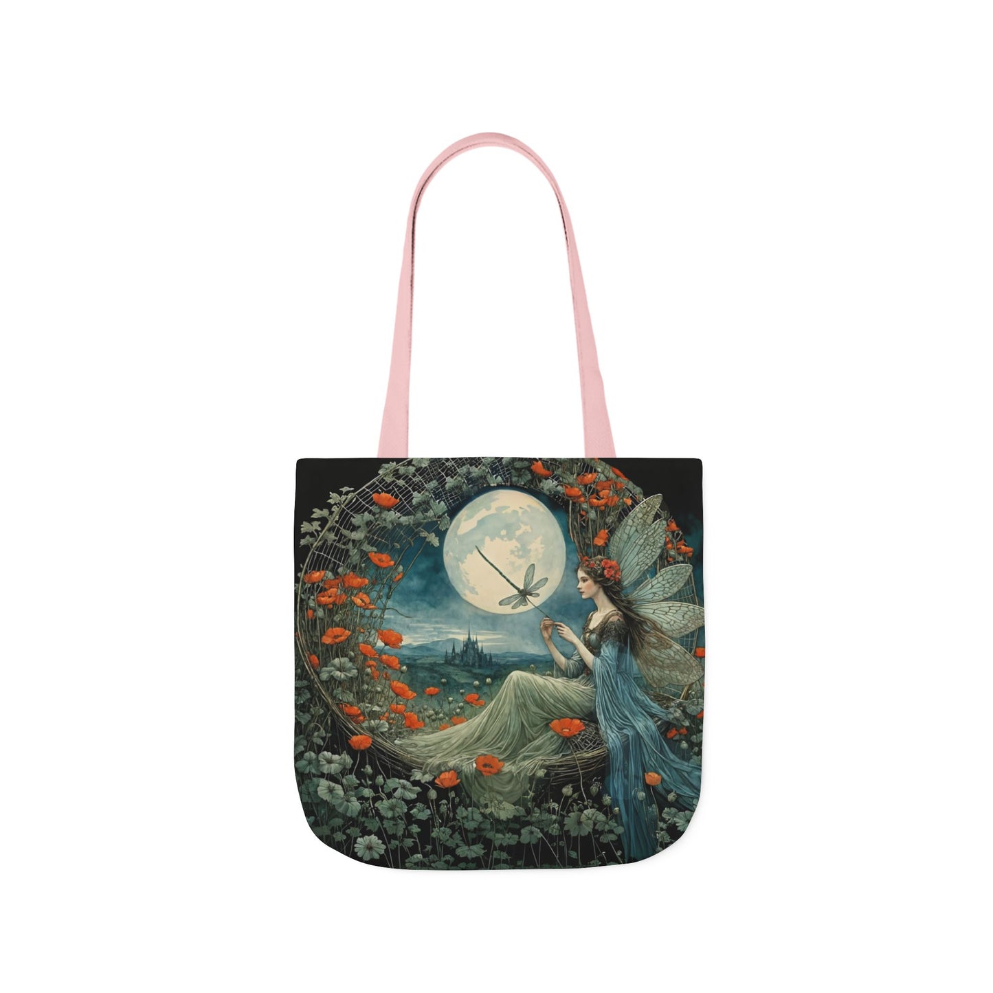 Colorful Moon fairy -Inspired Canvas Tote Bag - Perfect for Beach Days, Eco-Friendly Shopping, and Summer Fun!
