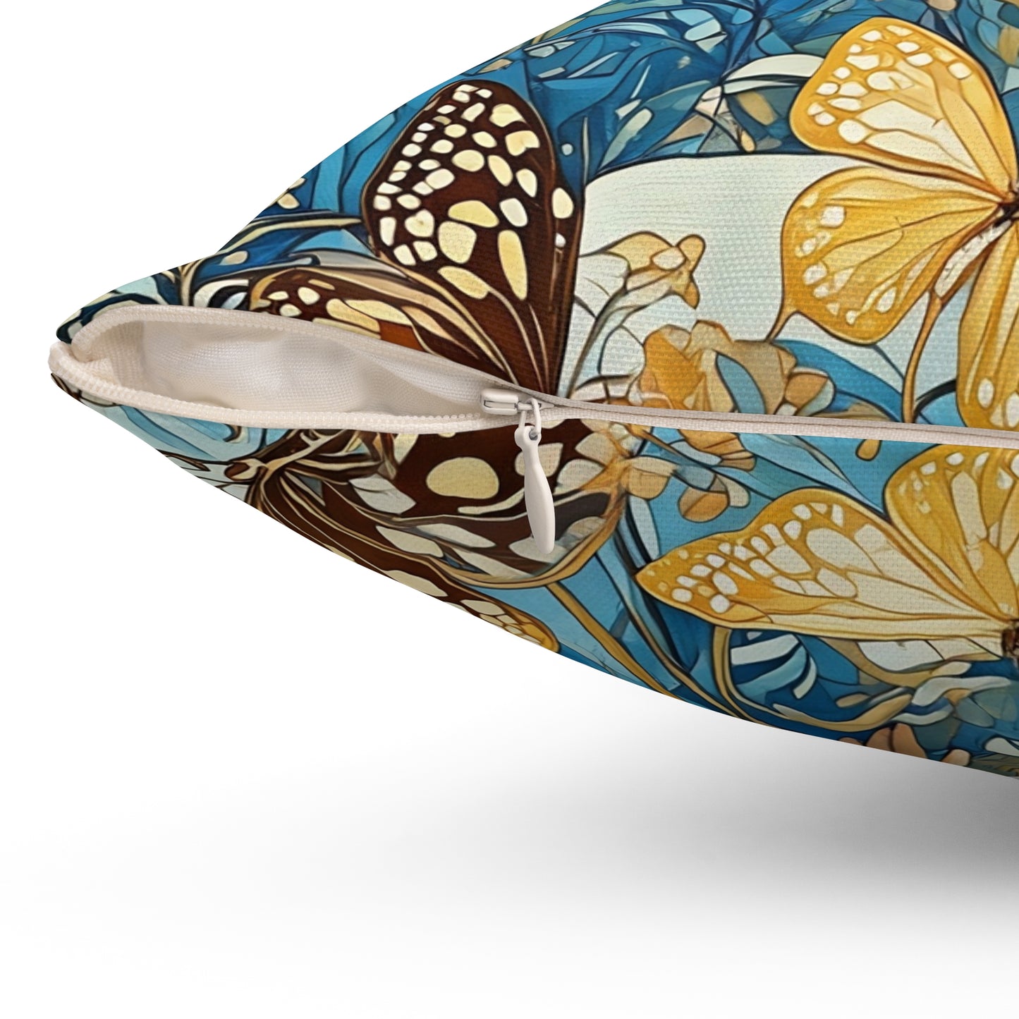 Butterfly Moon Goddess  Square Pillow -  by Fairyhill Studio
