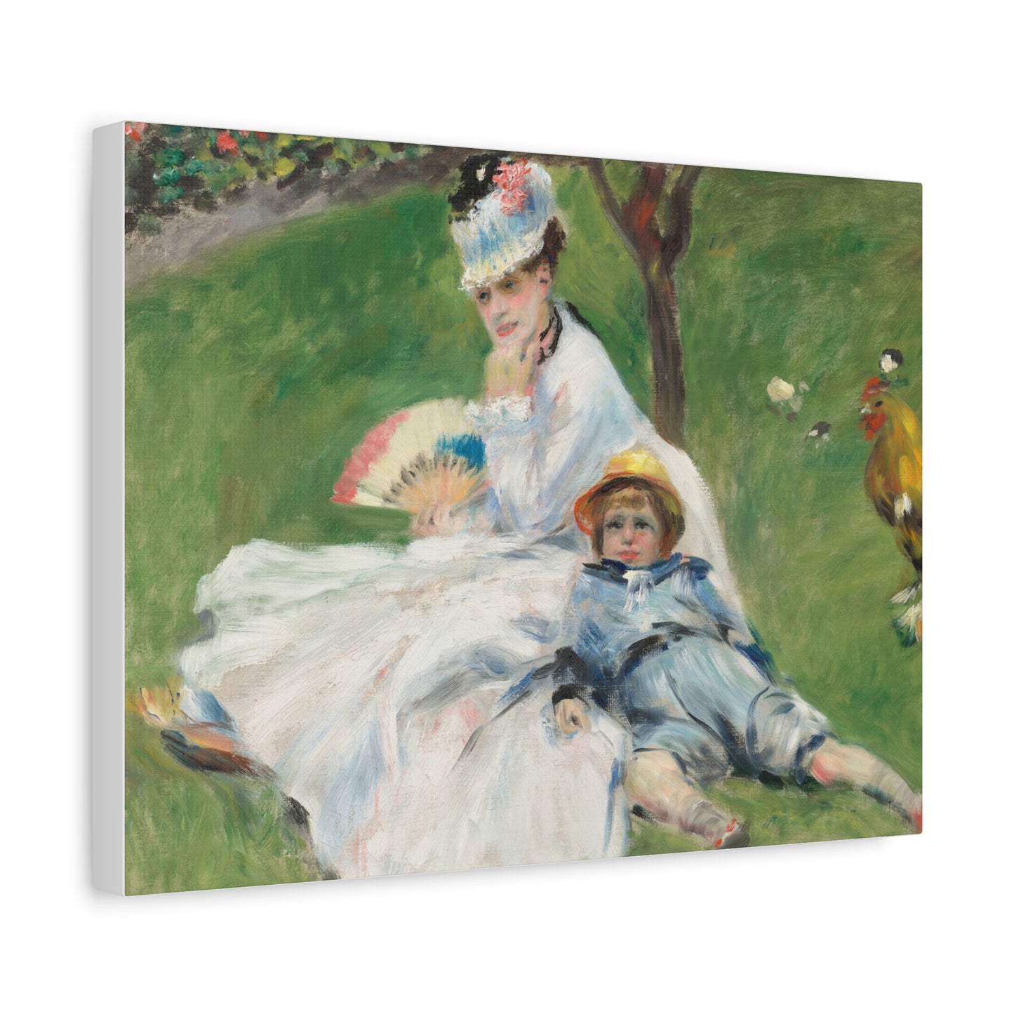 Canvas Print -   Madame Monet and Her Son by Auguste Renoir