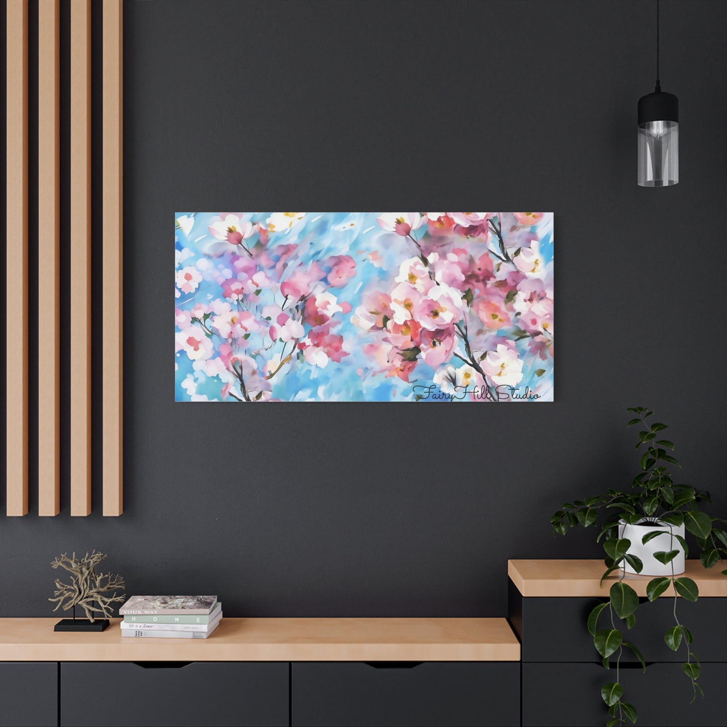 Canvas Wall Art - Floral Cherry Blossom