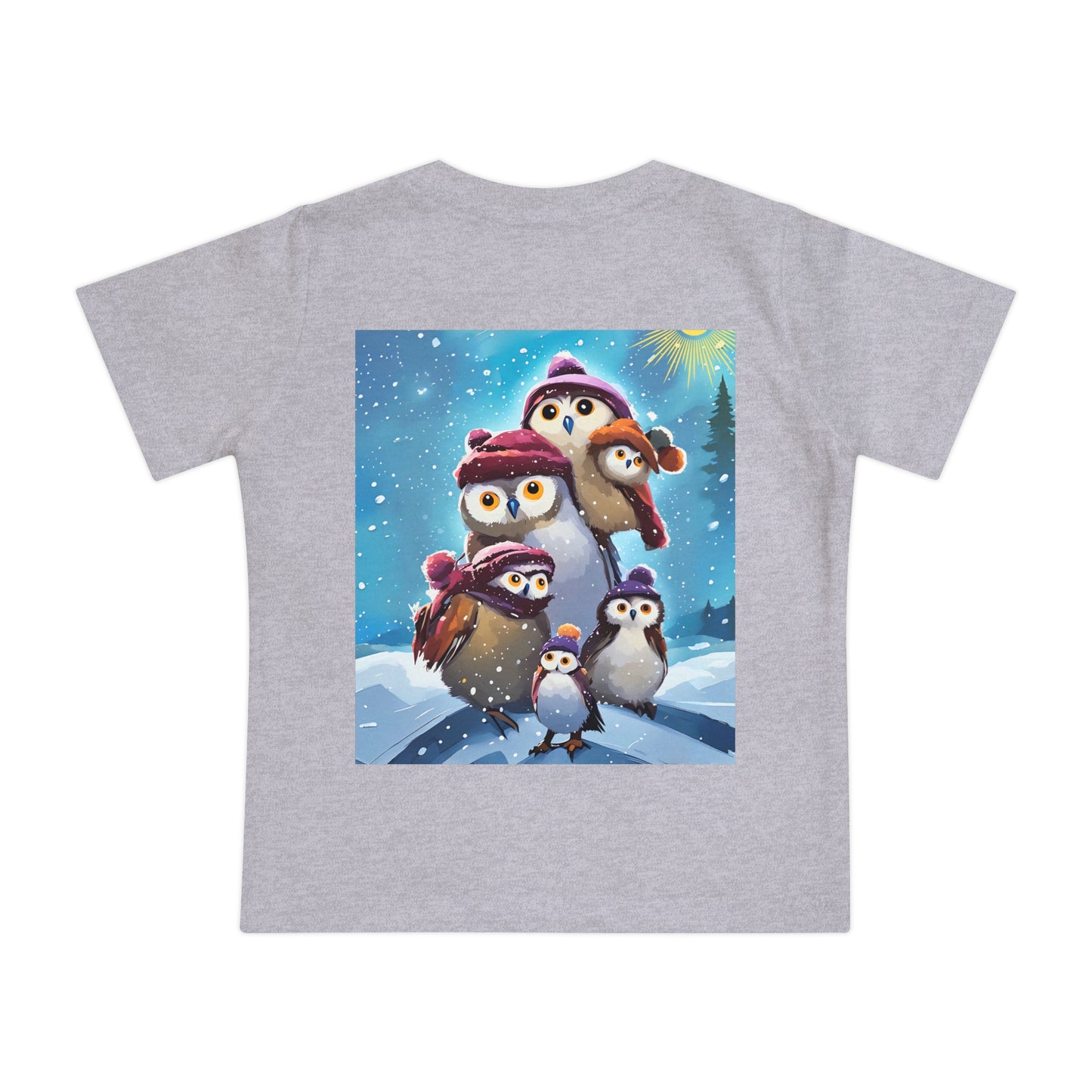 Winter Owls and Penguins Baby T-Shirt