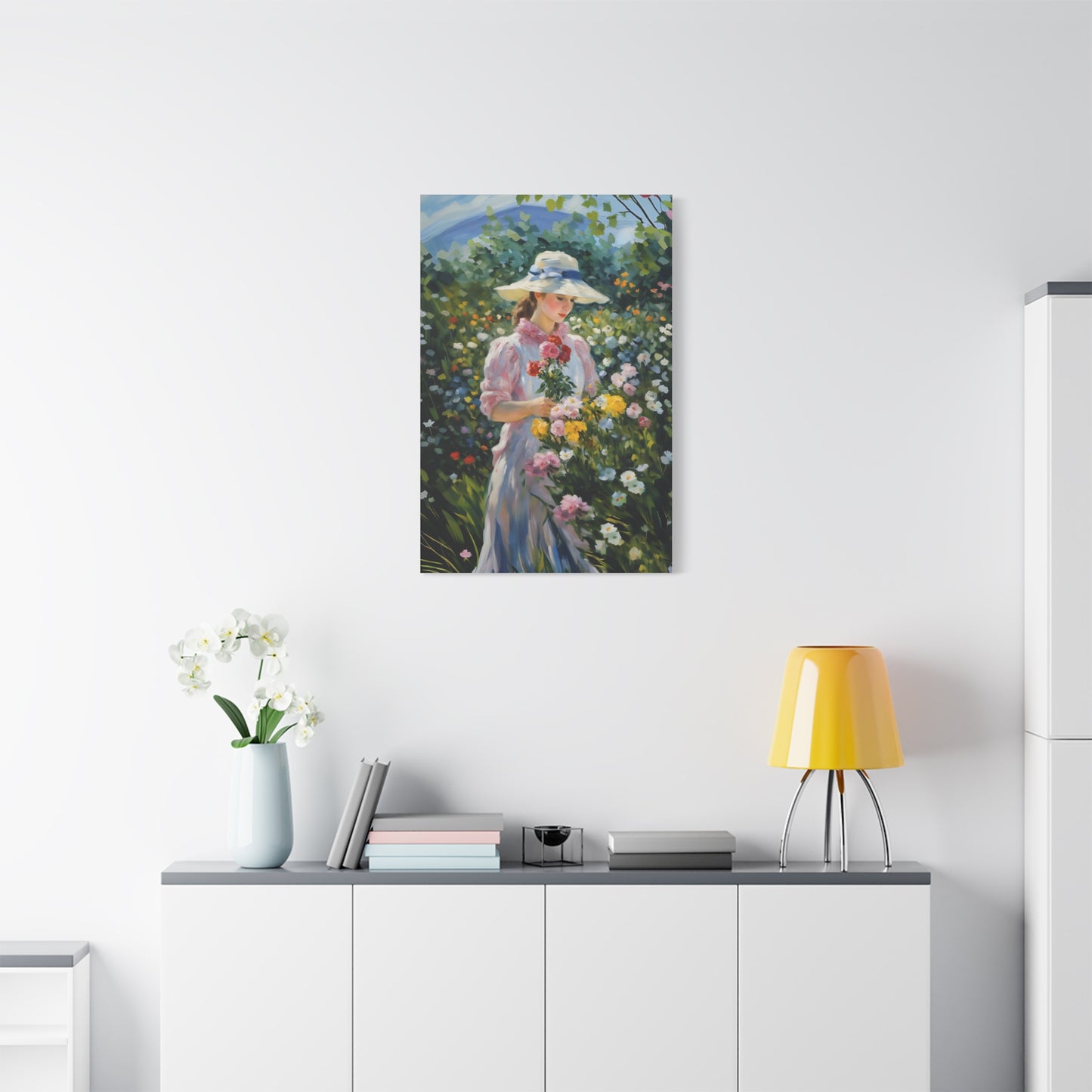 Floral Serenity Canvas Art - Stretched Matte 1.25"